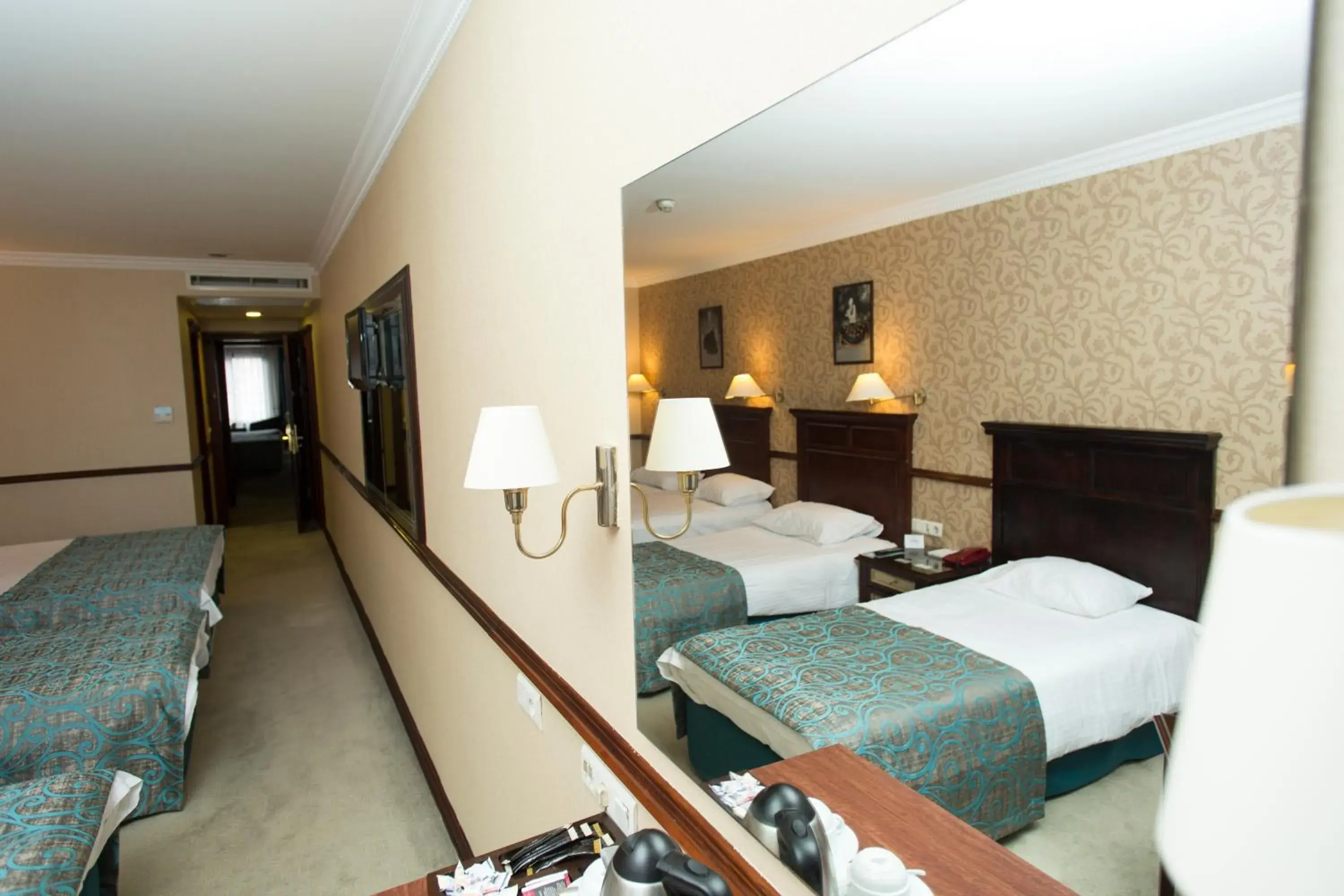 Bed in Topkapi Inter Istanbul Hotel