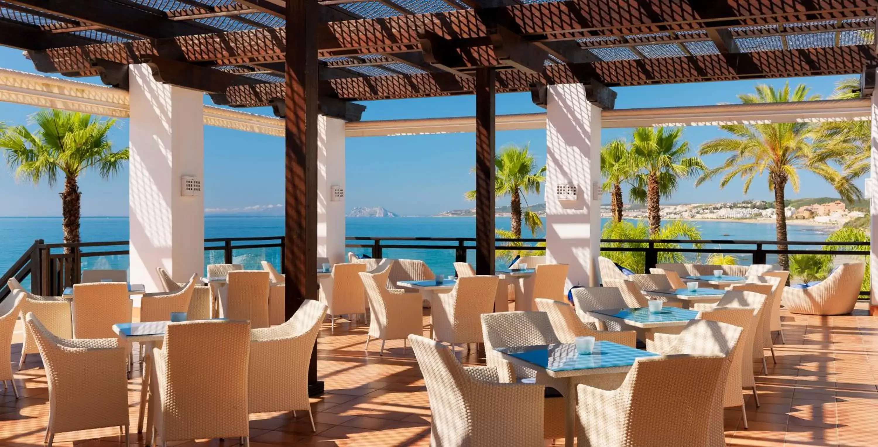 Balcony/Terrace, Restaurant/Places to Eat in H10 Estepona Palace