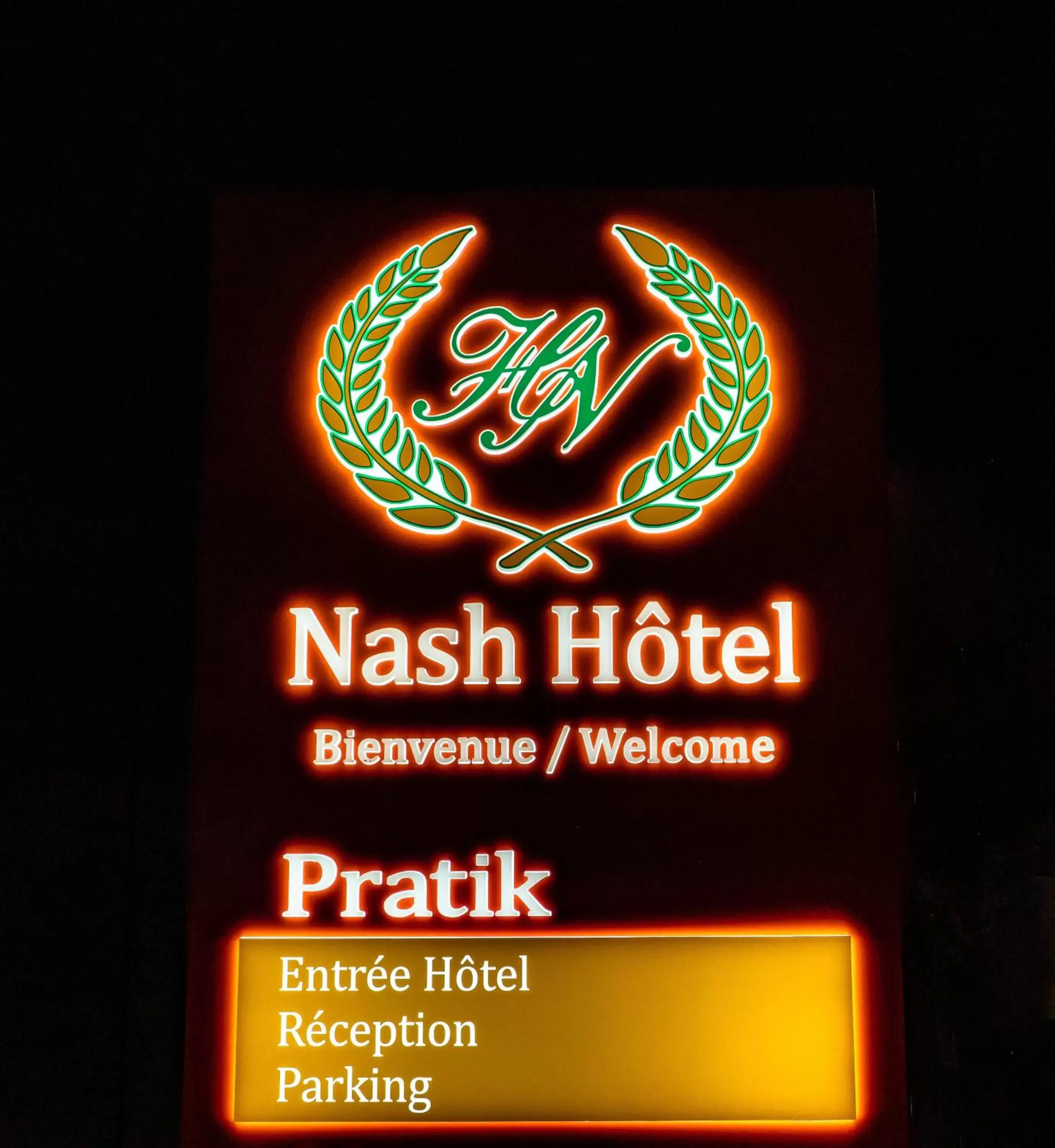 Property logo or sign in Nash Pratik Hotel