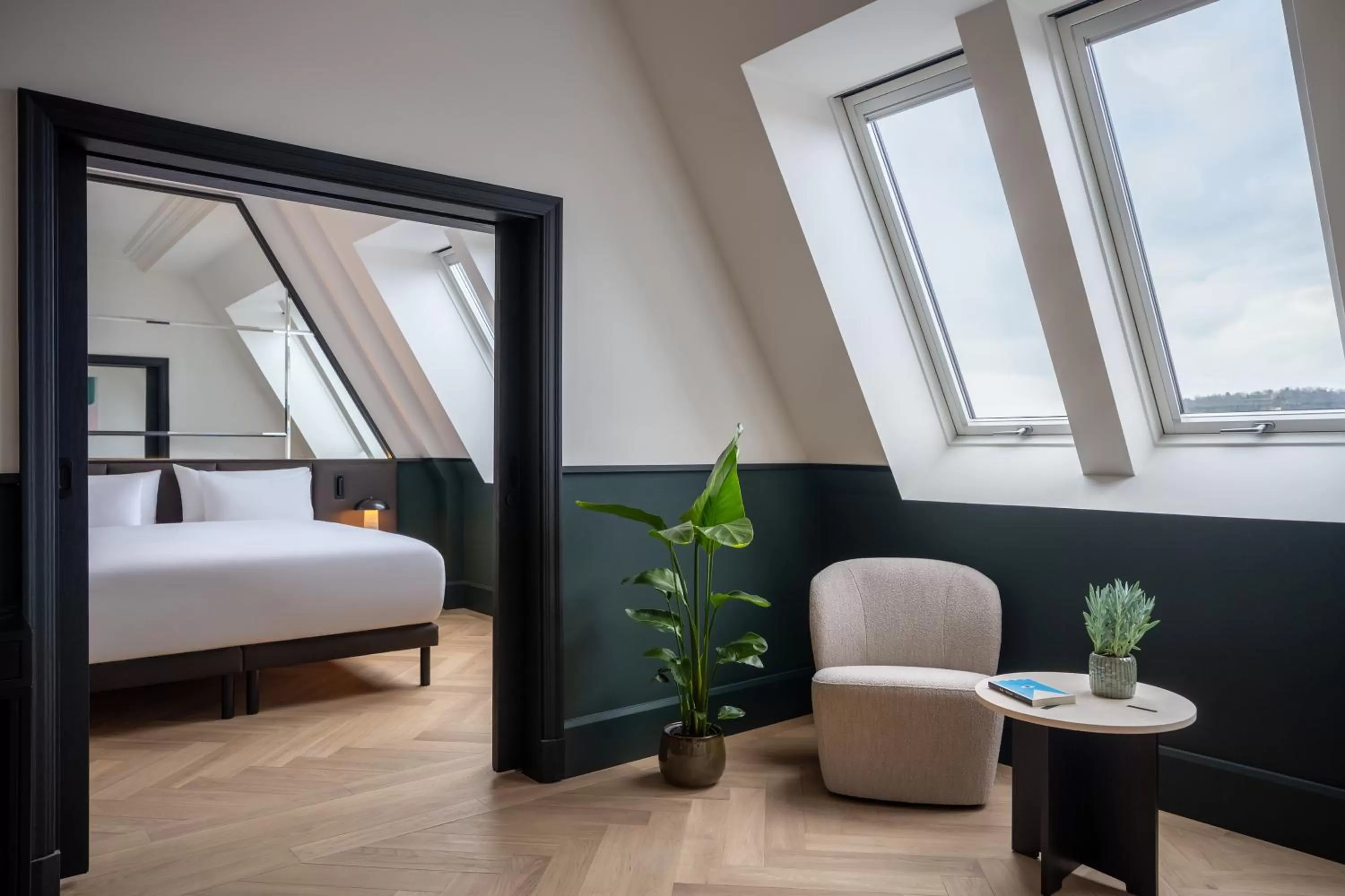 Seating area, Bed in Almanac X Alcron Prague