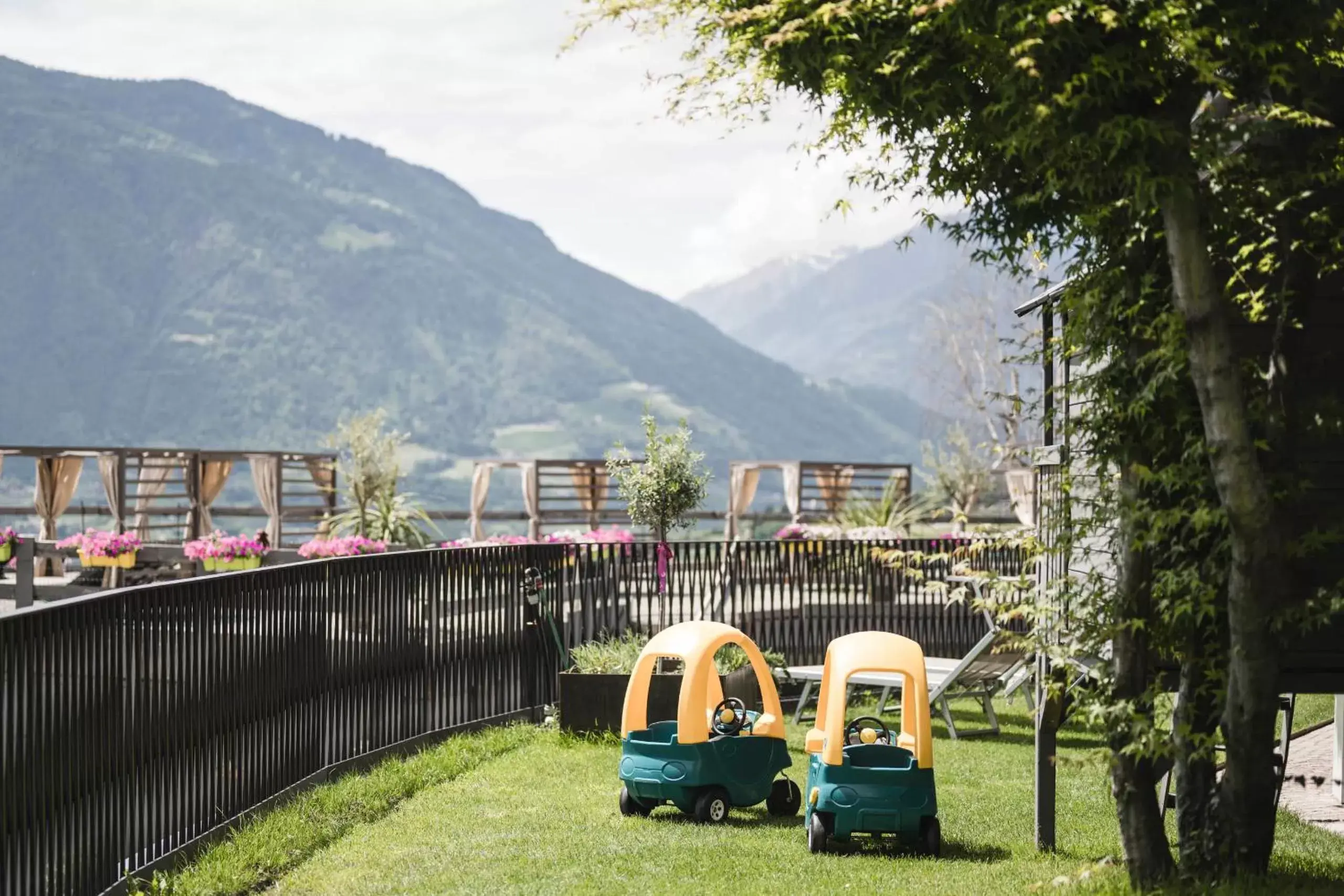 Children play ground in Hotel Schwefelbad (Schenna Resort)