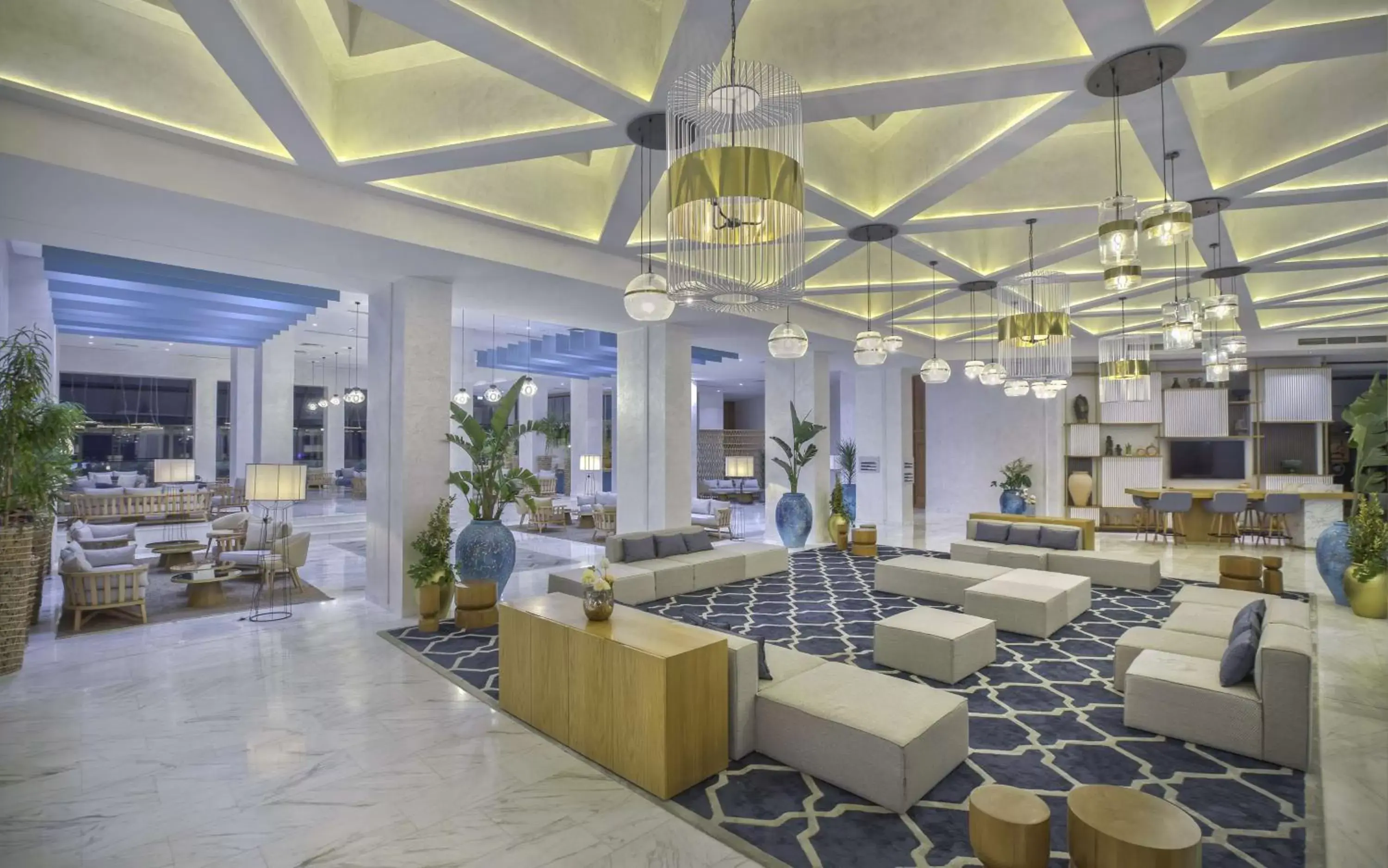 Lobby or reception, Restaurant/Places to Eat in Hilton Skanes Monastir Beach Resort