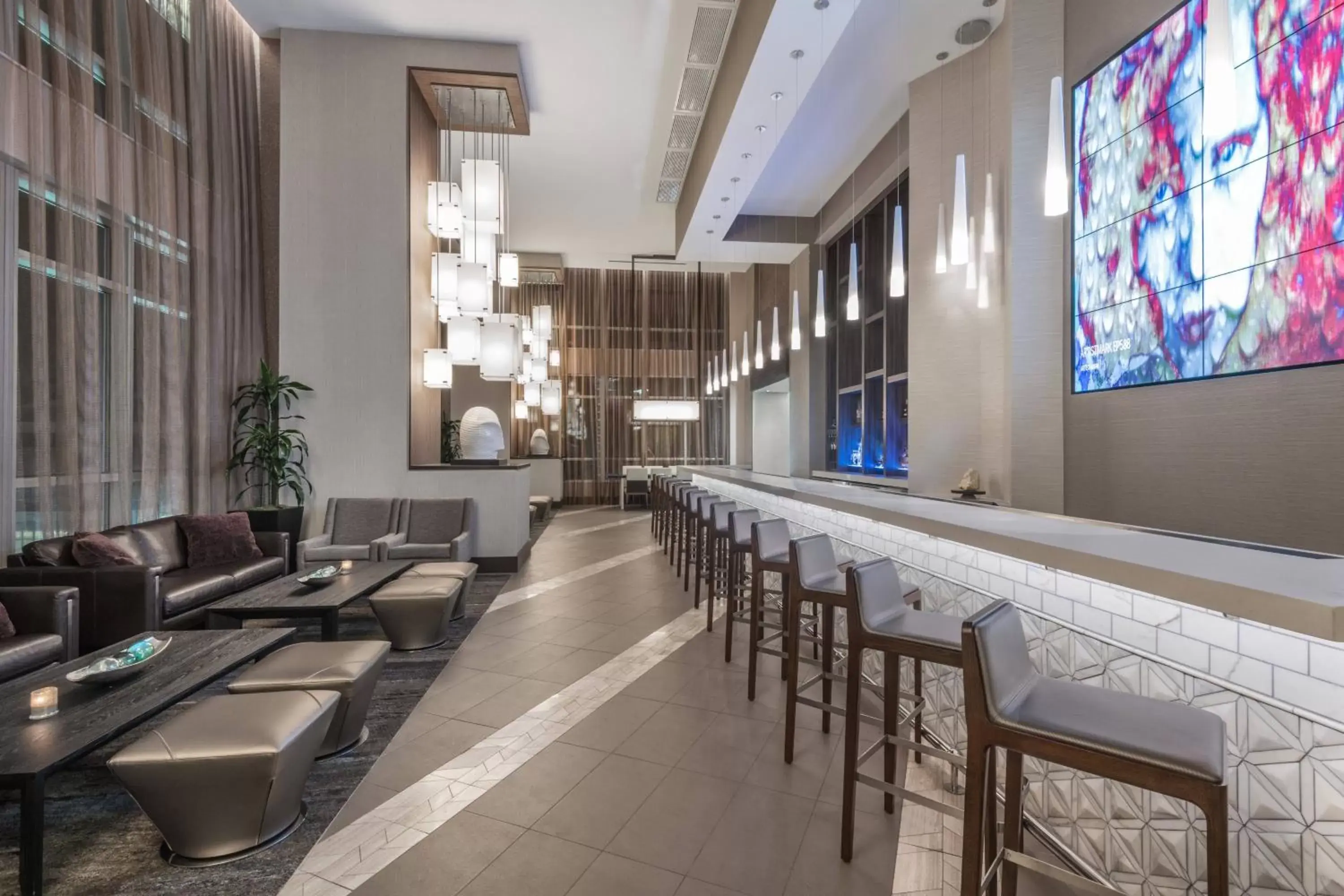 Lounge or bar, Lounge/Bar in AC Hotel by Marriott Charlotte City Center