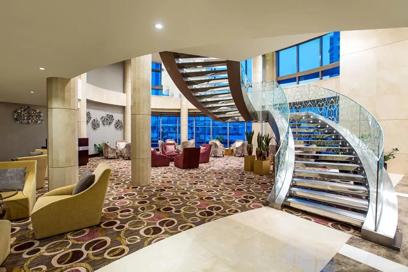 Lobby or reception in Millennium Plaza Doha