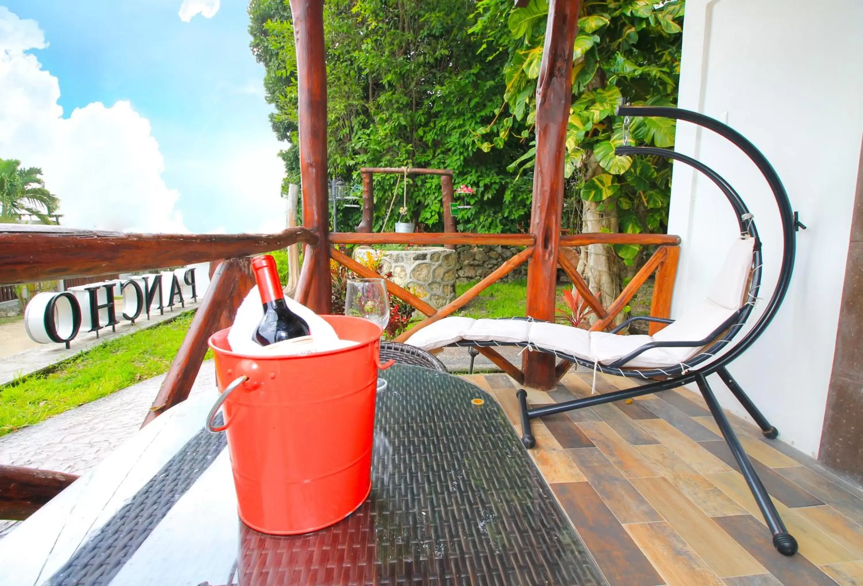 Balcony/Terrace in Hotel Pancho Villas Bacalar Vista a Laguna