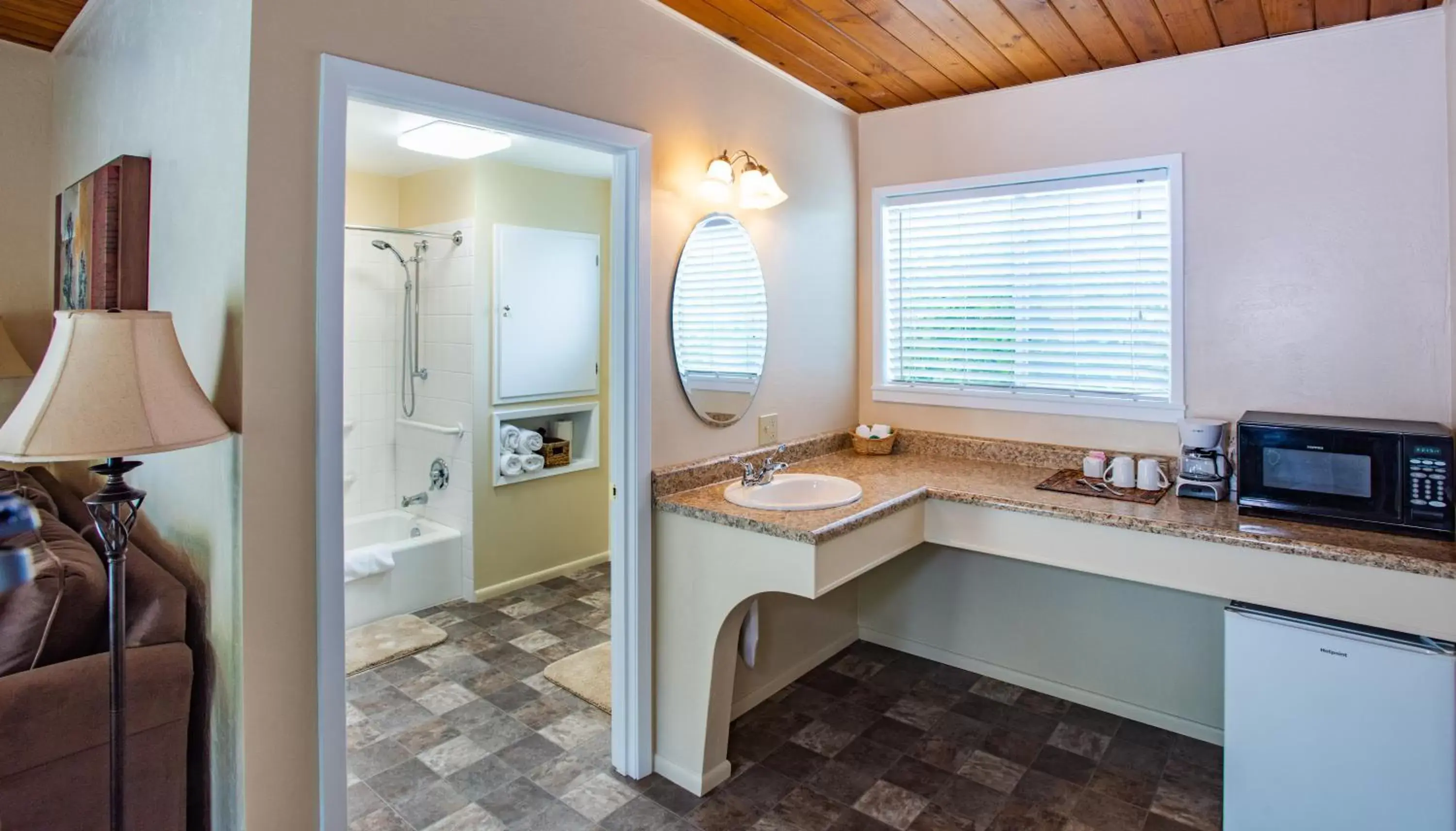 Bathroom in Redwood Suites