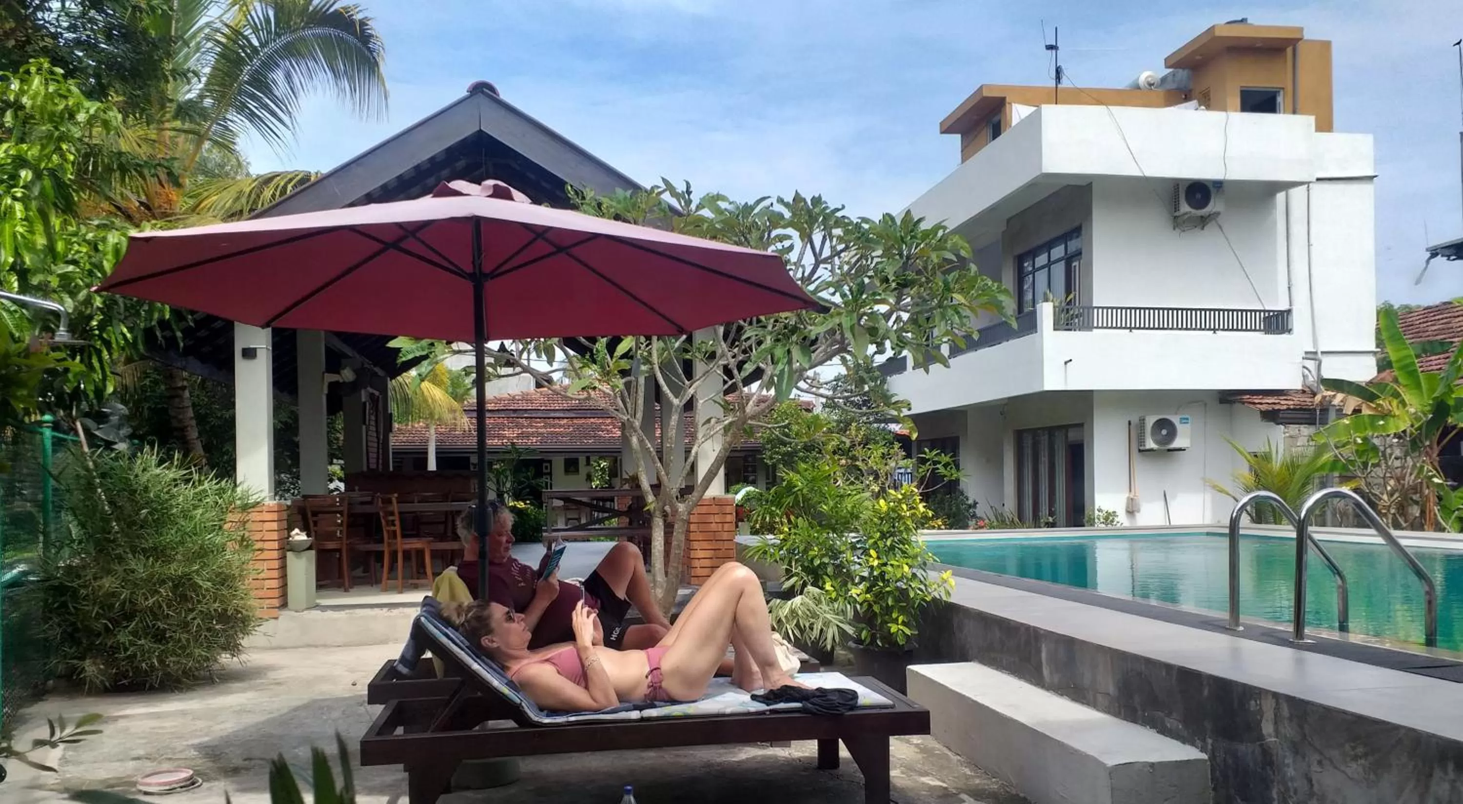 Seating area in Green Wood Villa Negombo