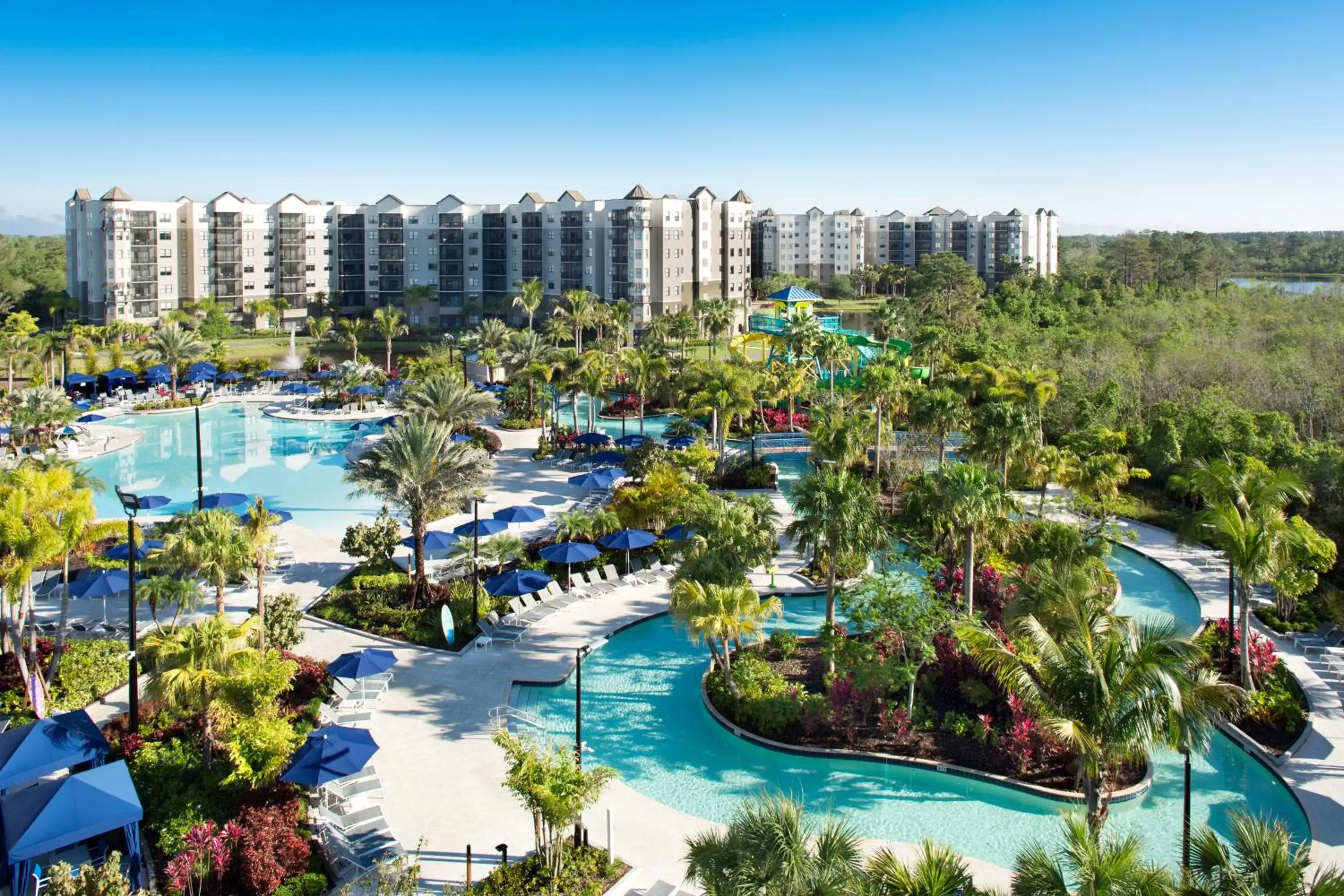 Bird's eye view, Pool View in The Grove Resort & Water Park Orlando