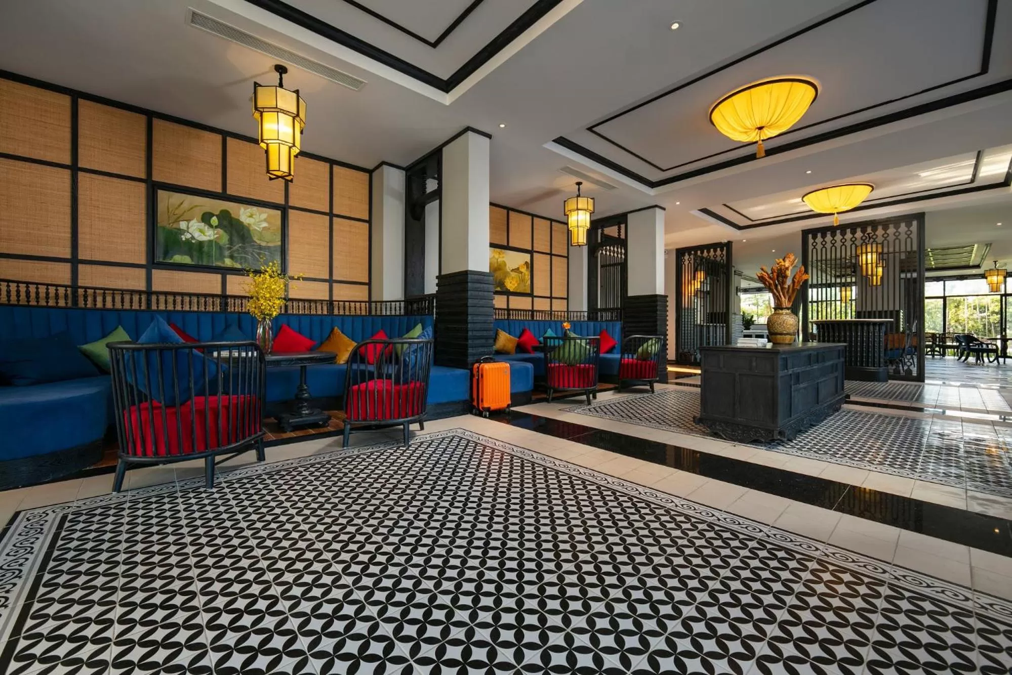 Seating area in Shining Riverside Hoi An Boutique & Spa