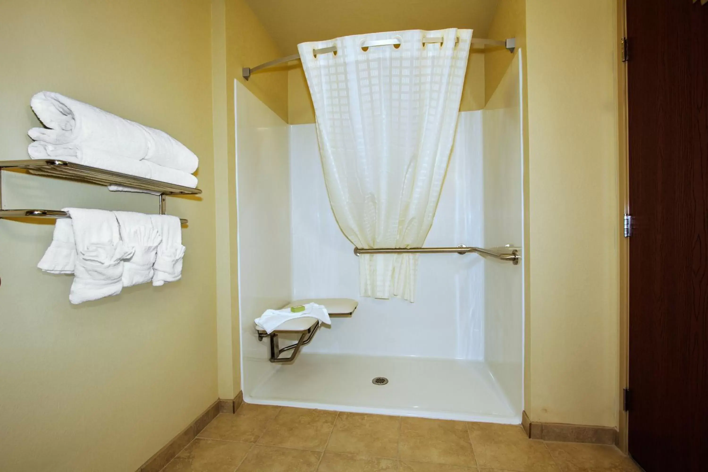 Shower, Bathroom in Cobblestone Inn & Suites - Big Lake