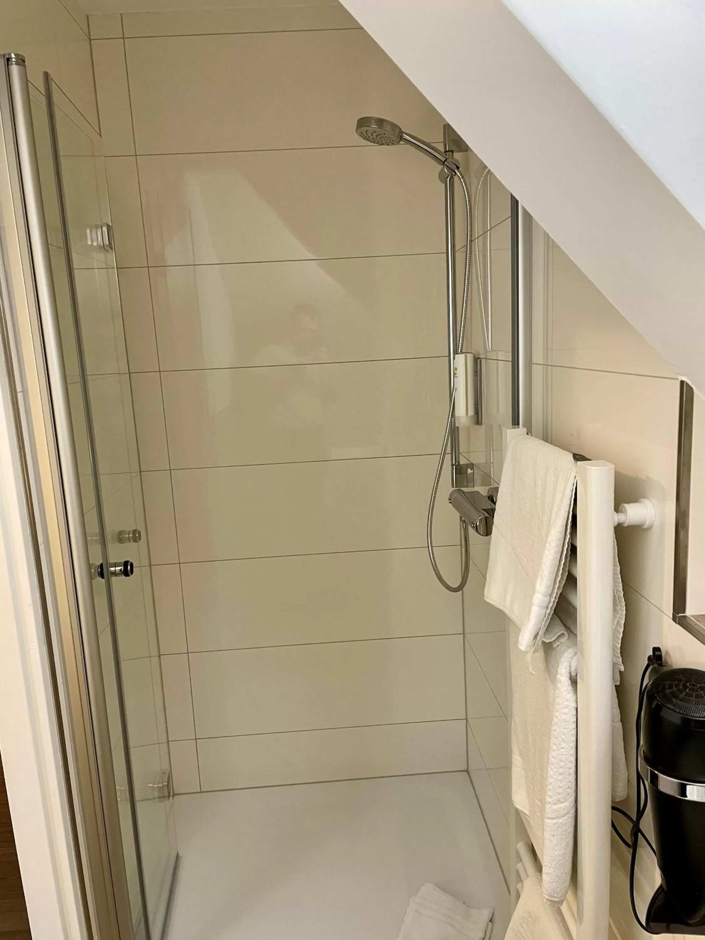 Shower in Gasthof Scharfe Kurve