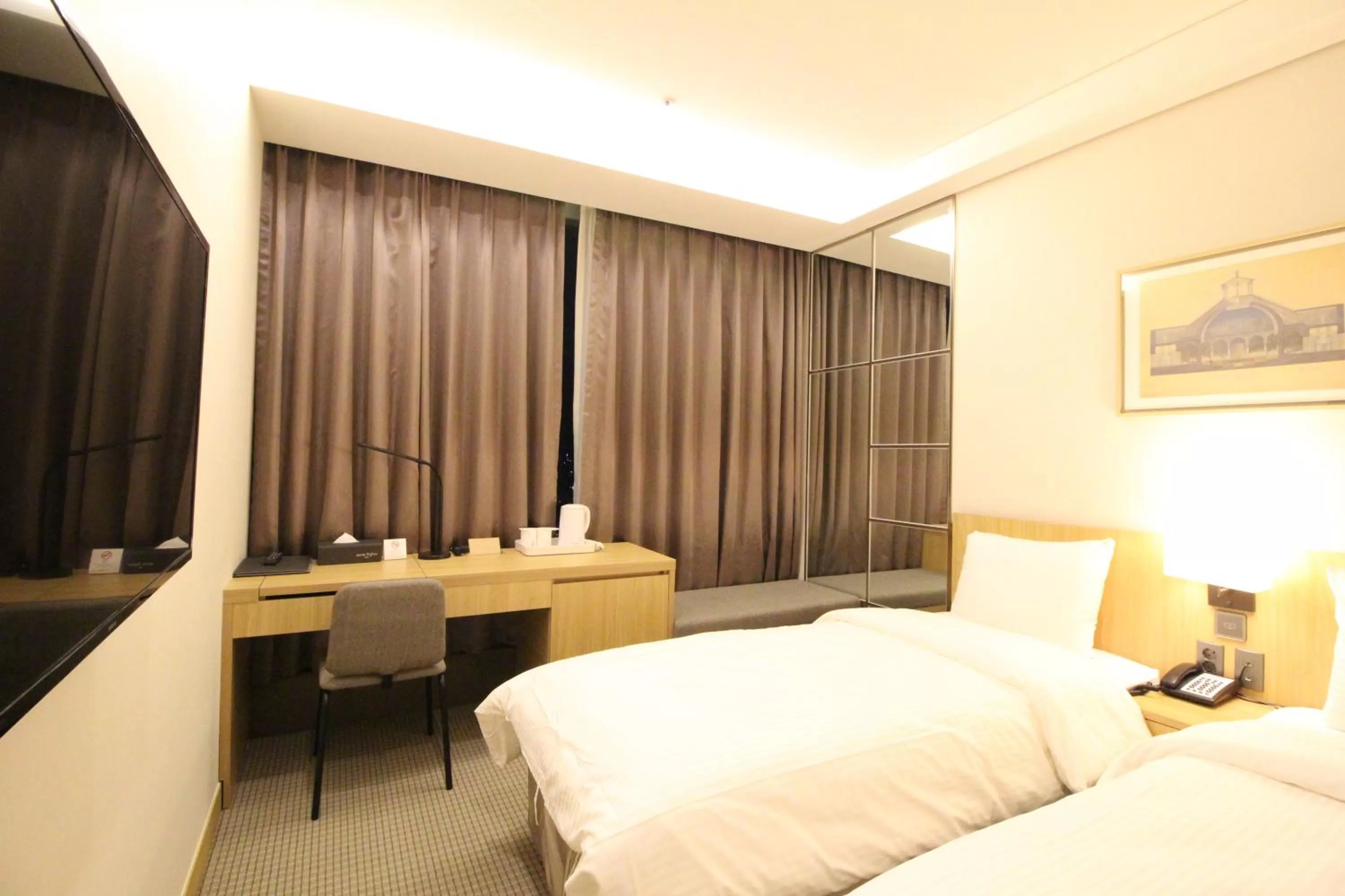 Bed in Hotel Migliore Seoul