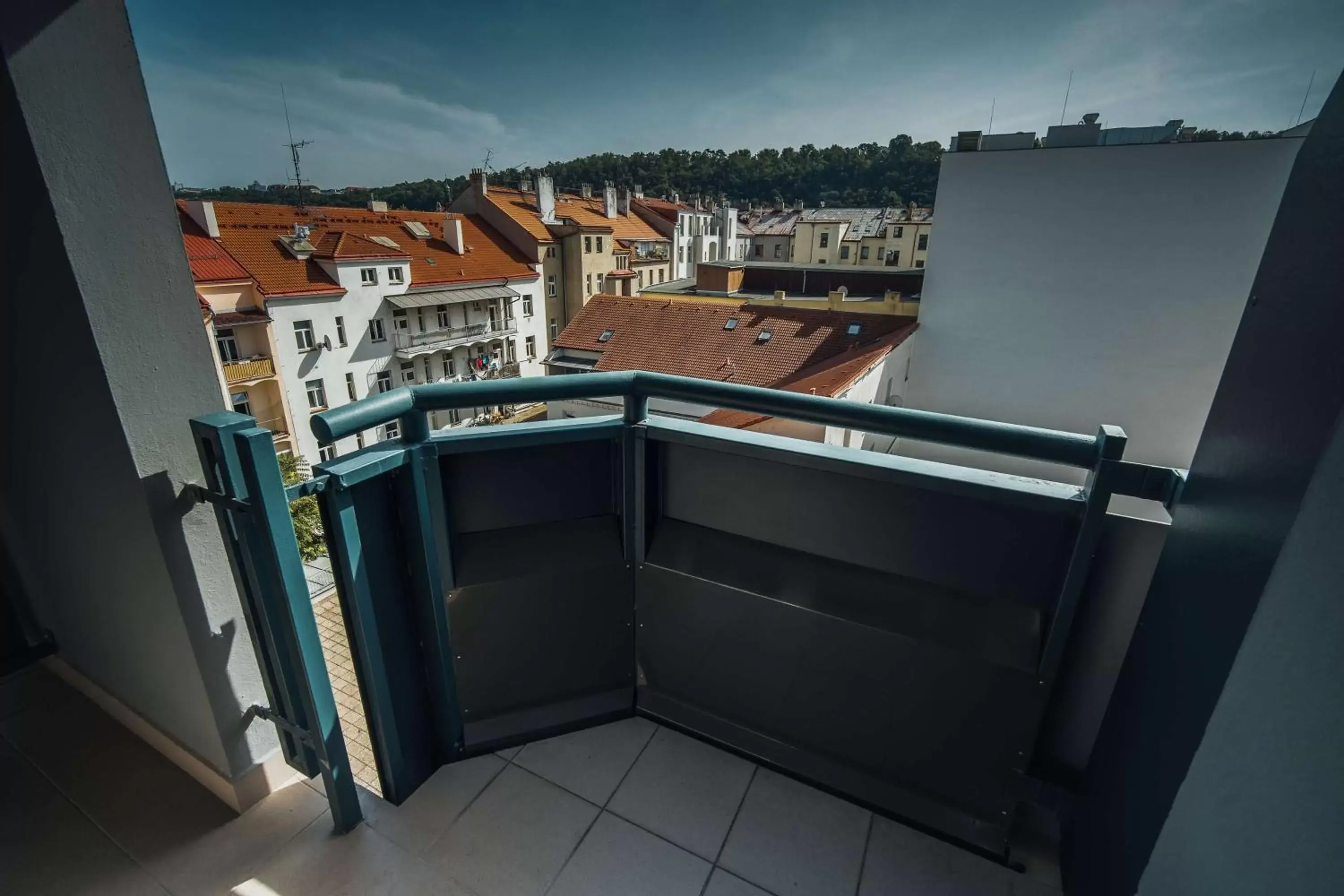 View (from property/room), Balcony/Terrace in Pentahotel Prague