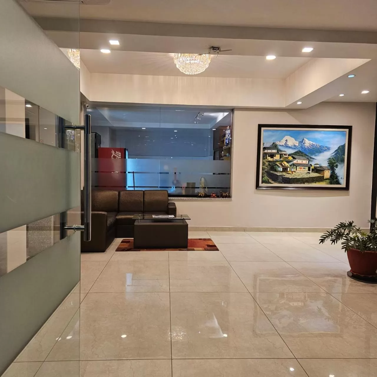 Seating area in Hotel Krishna Kathmandu