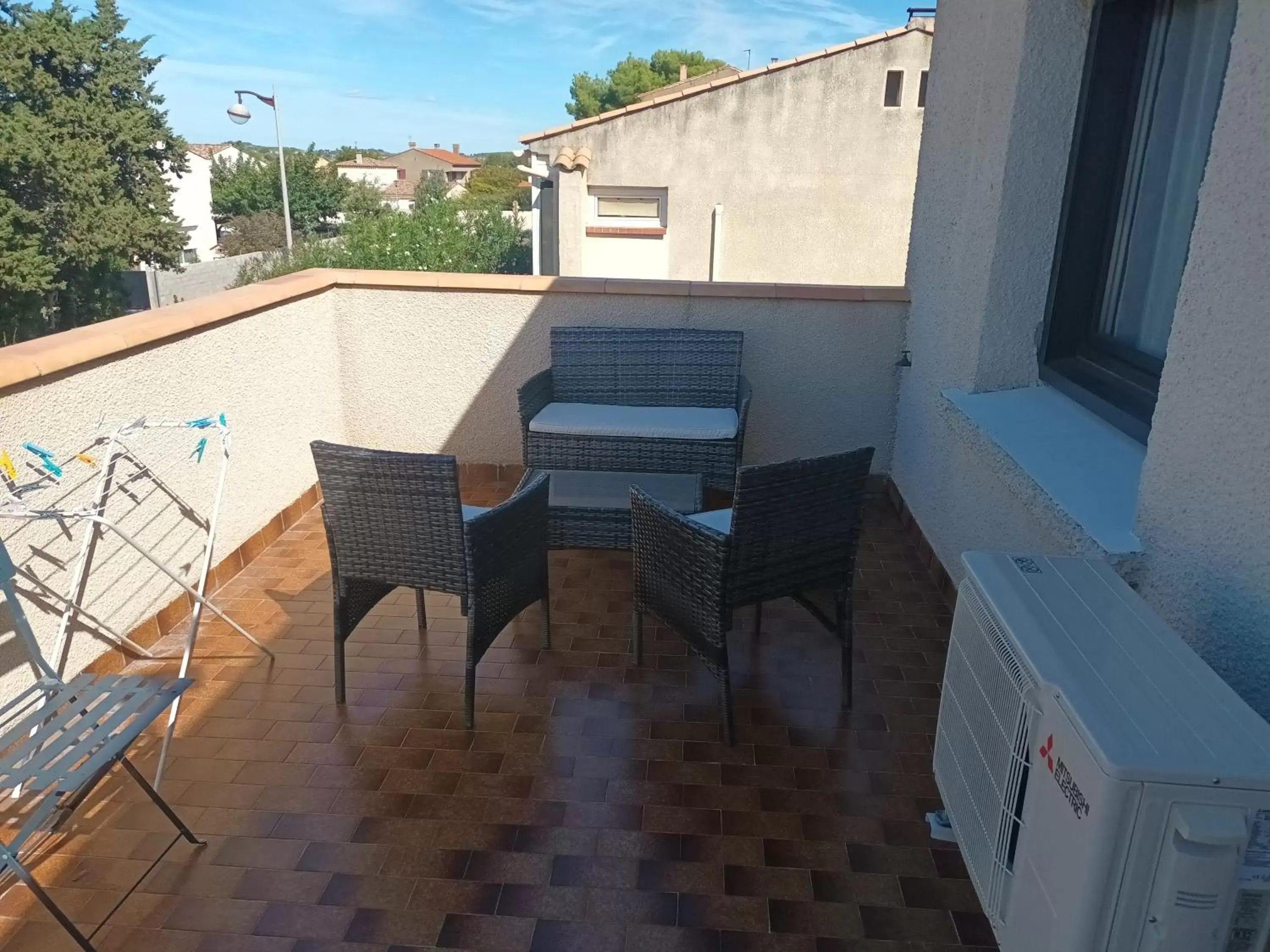 Patio, Balcony/Terrace in La villa de Fleury