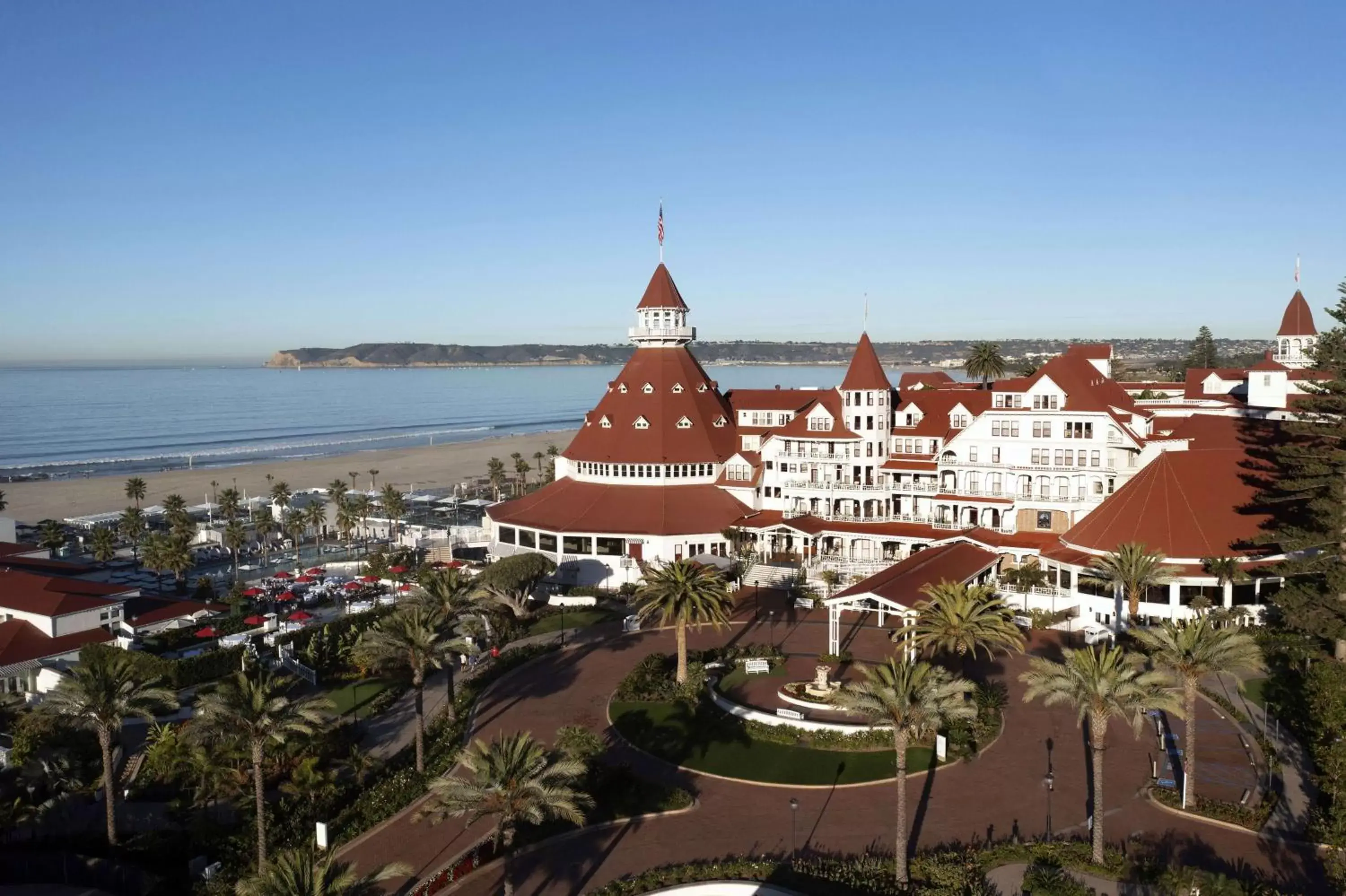 Property building, Bird's-eye View in Hotel del Coronado, Curio Collection by Hilton