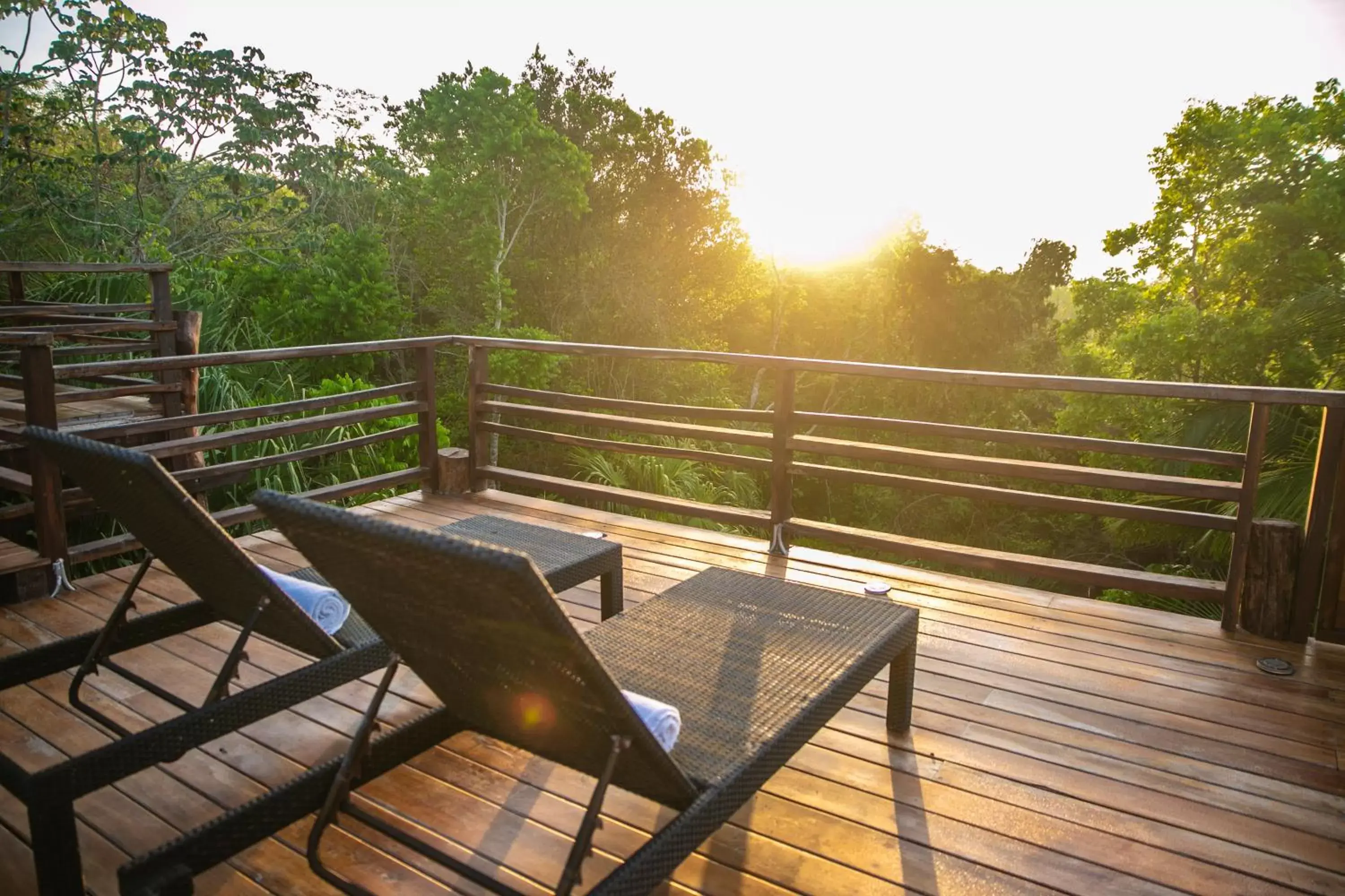 Balcony/Terrace in Hotel Buenavista Bacalar - Yoga & Meditation Included