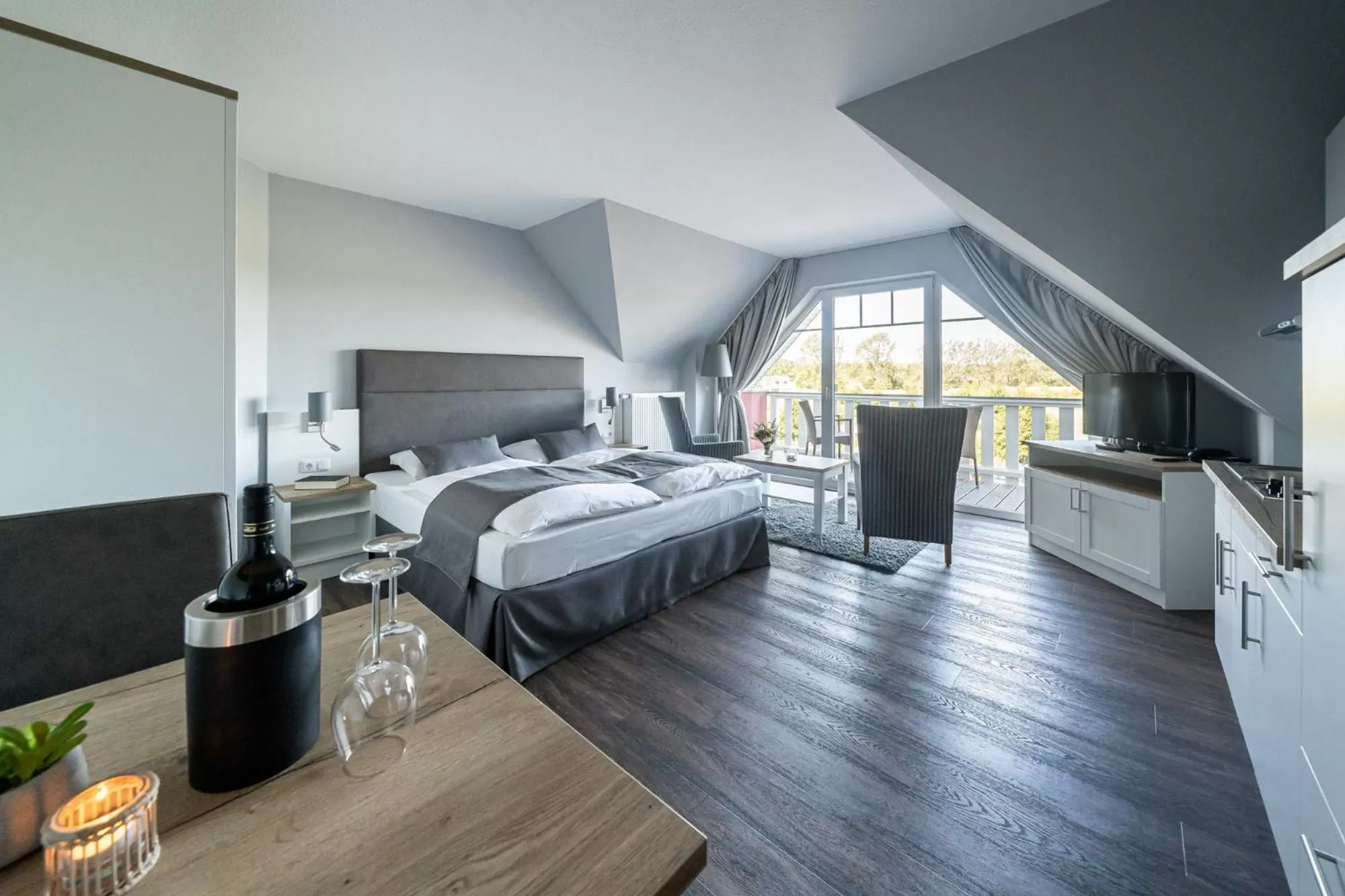 Photo of the whole room, Bed in Strandhafer Aparthotel