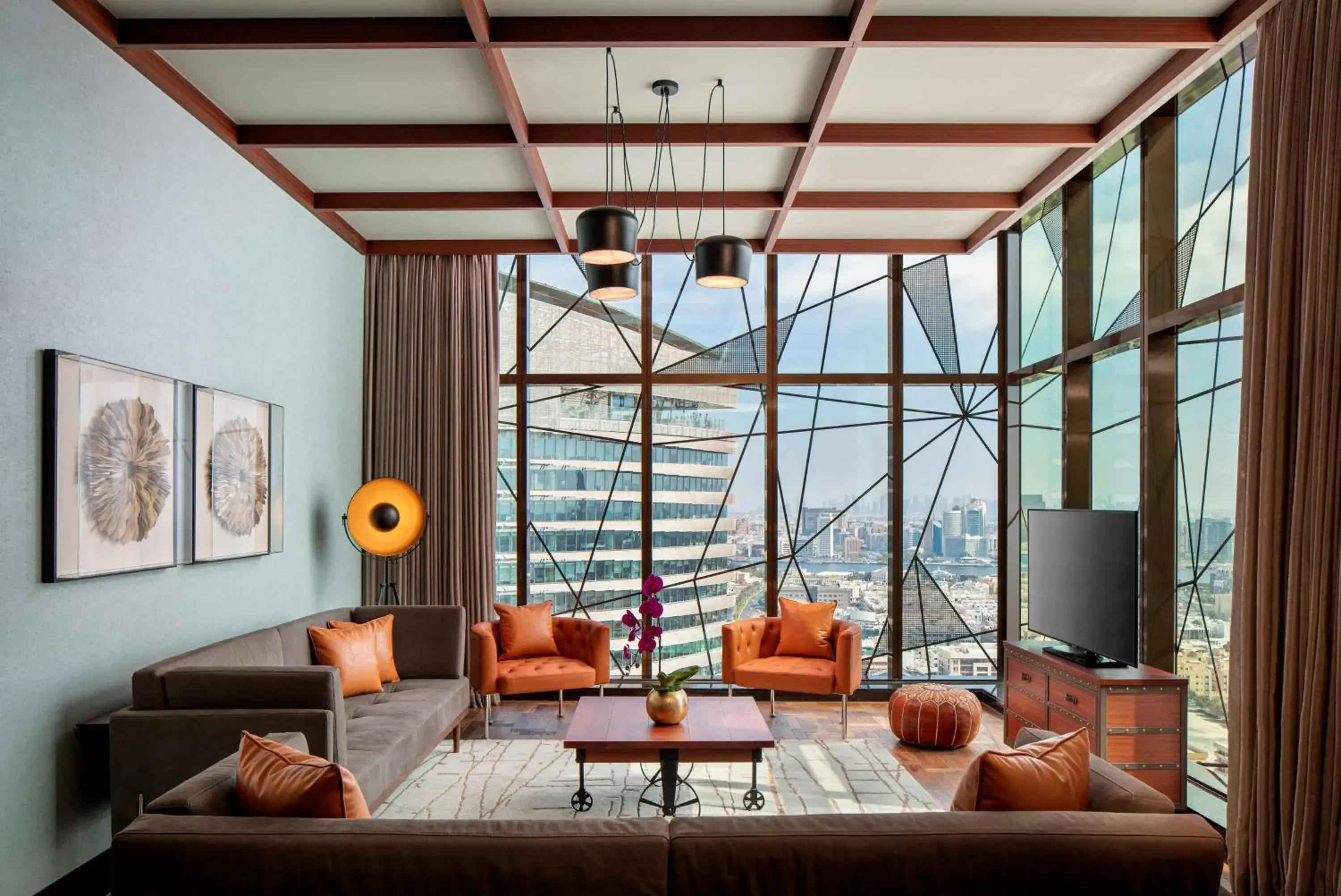 Living room, Seating Area in DoubleTree by Hilton Dubai M Square Hotel & Residences