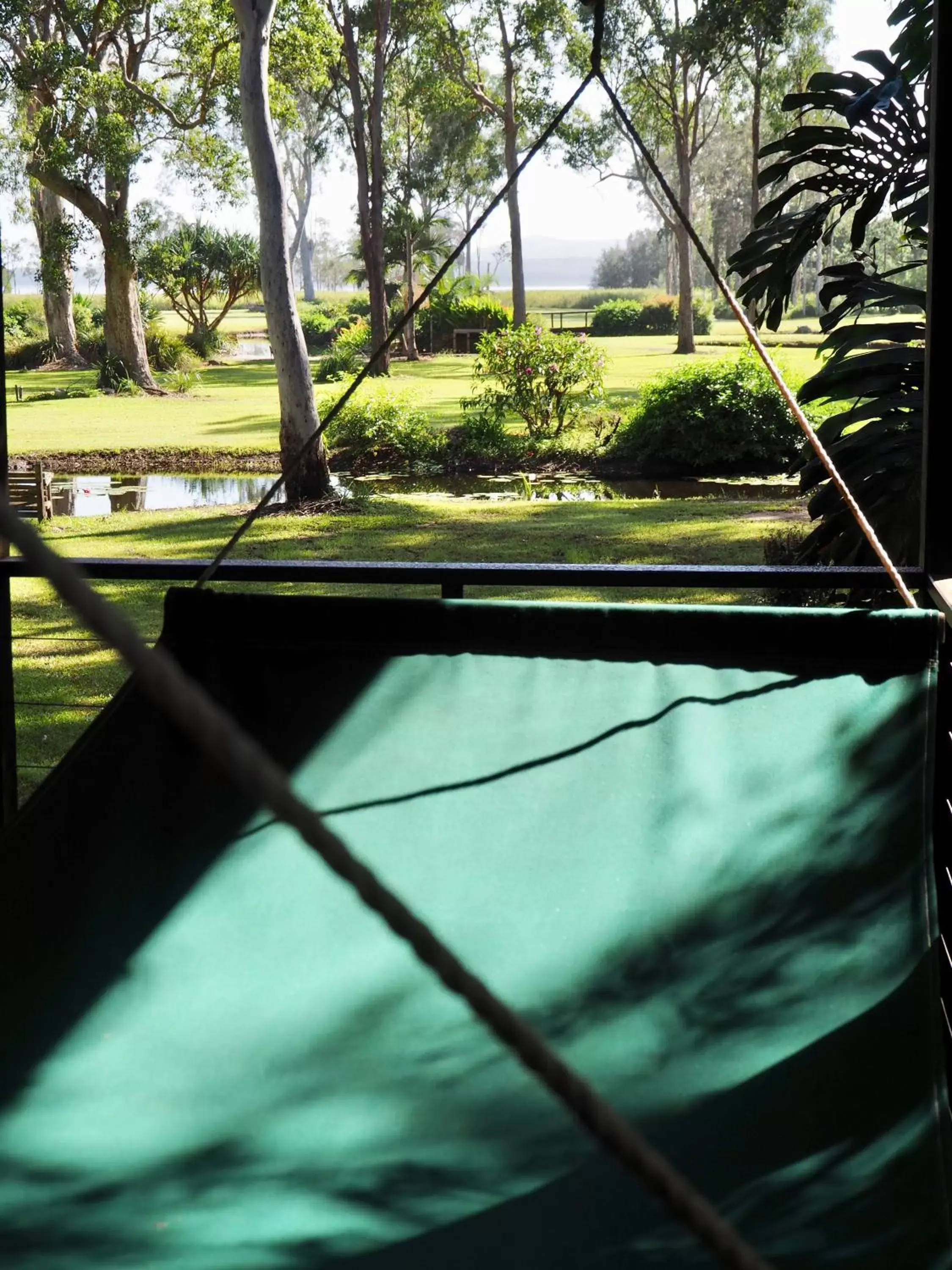 Lake view in Lake Weyba Cottages Noosa