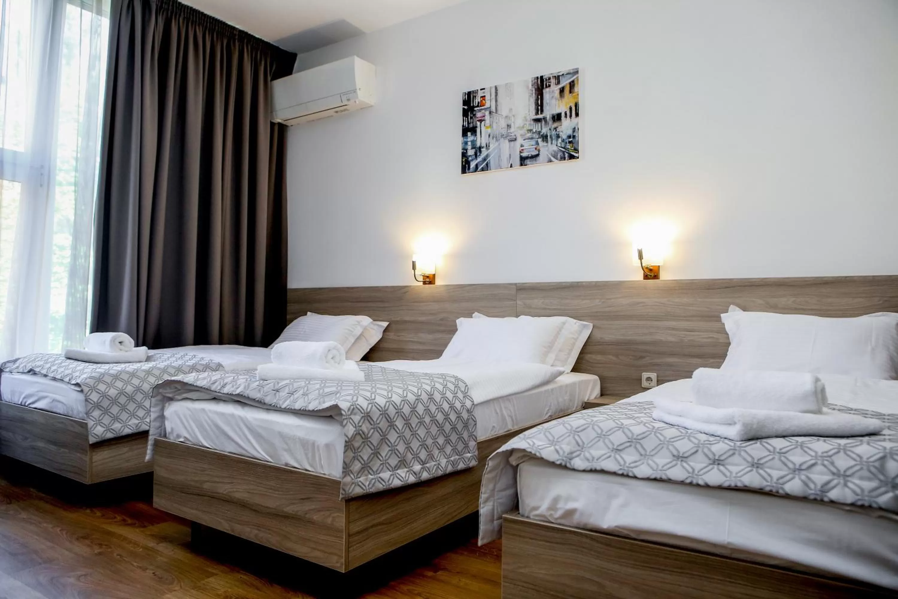 Bed in Hotel Antonio