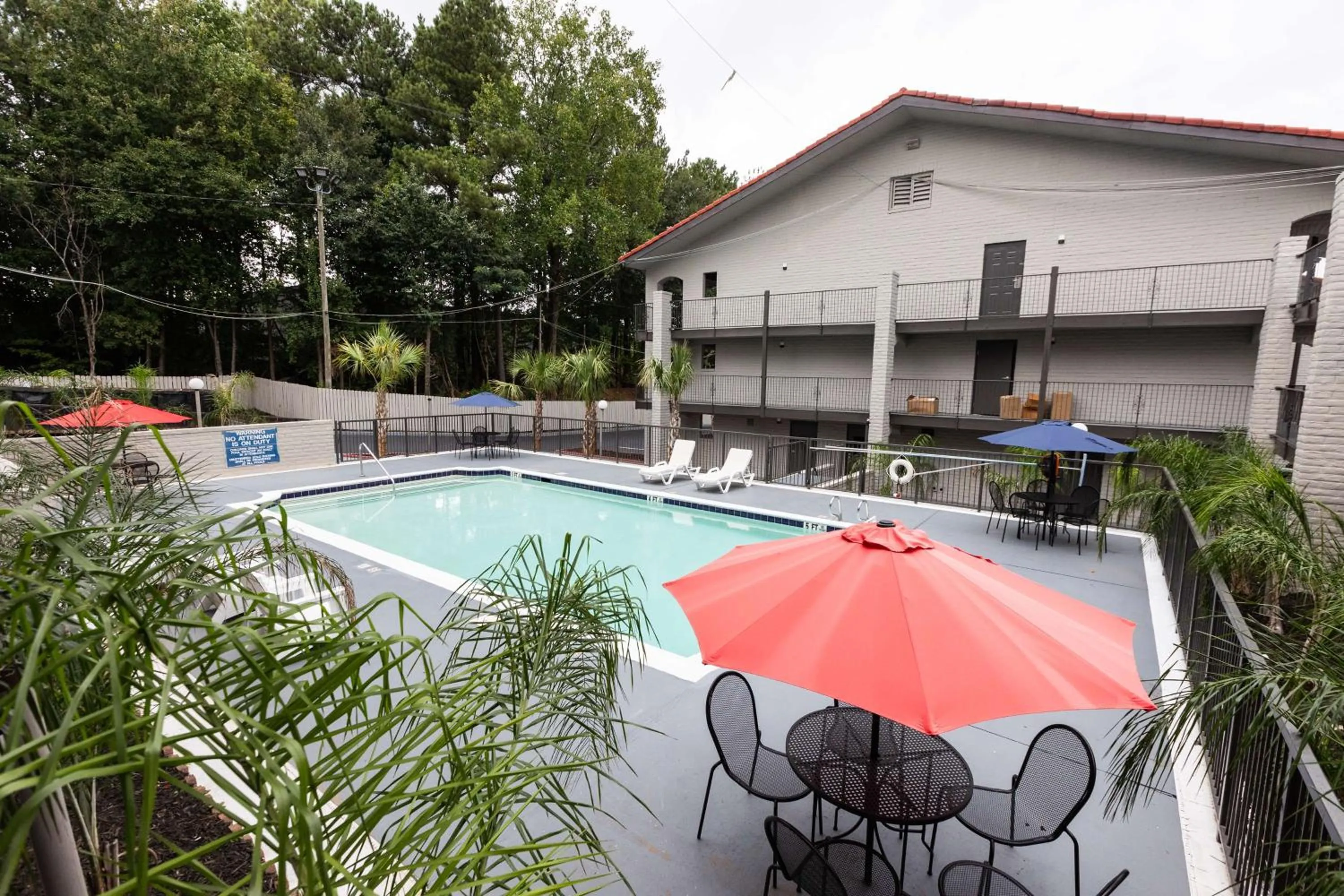 Pool view in Bhagat Hotels Stone Mountain Atlanta BW Signature Collection