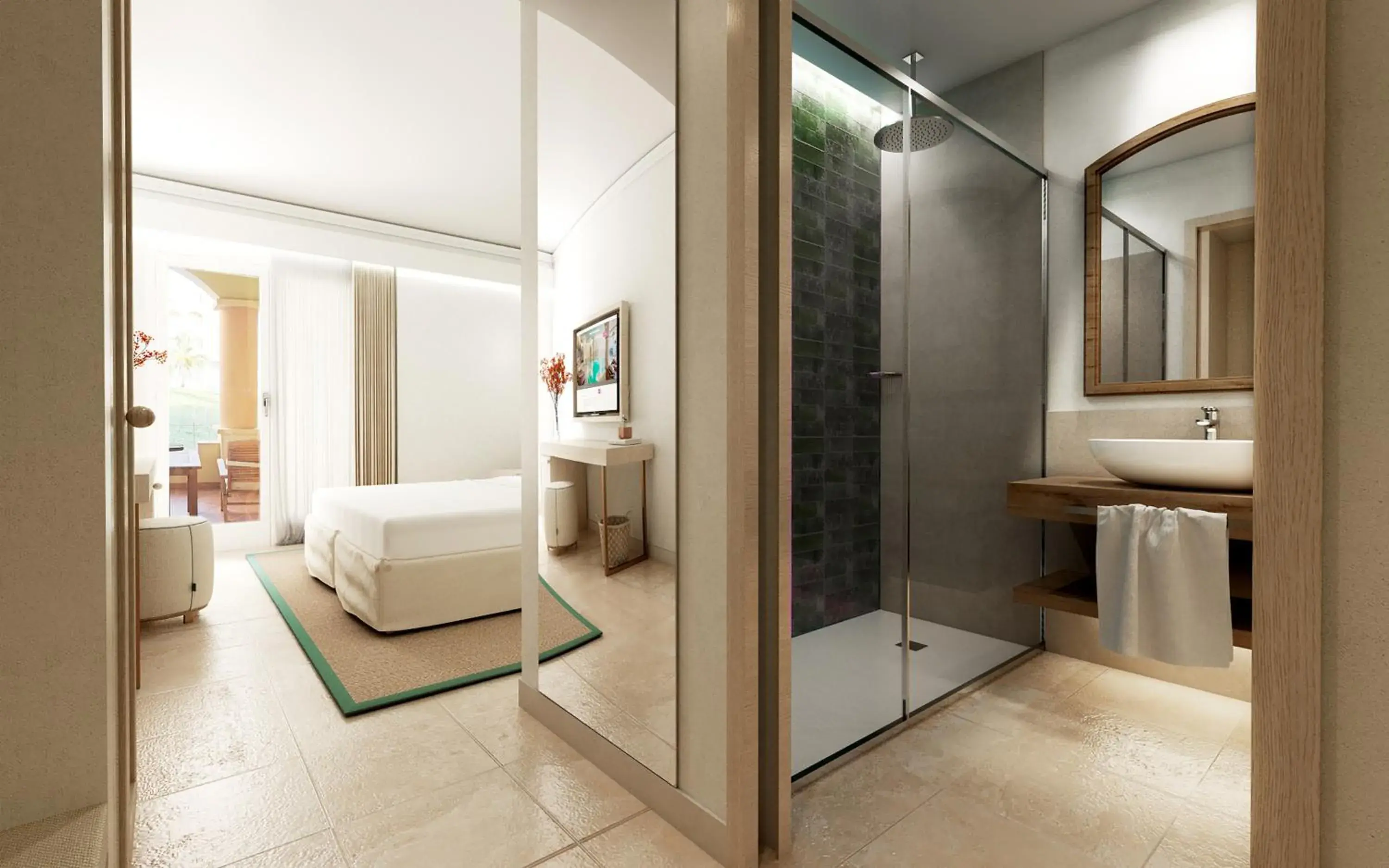 Shower, Bathroom in Pullman Timi Ama Sardegna