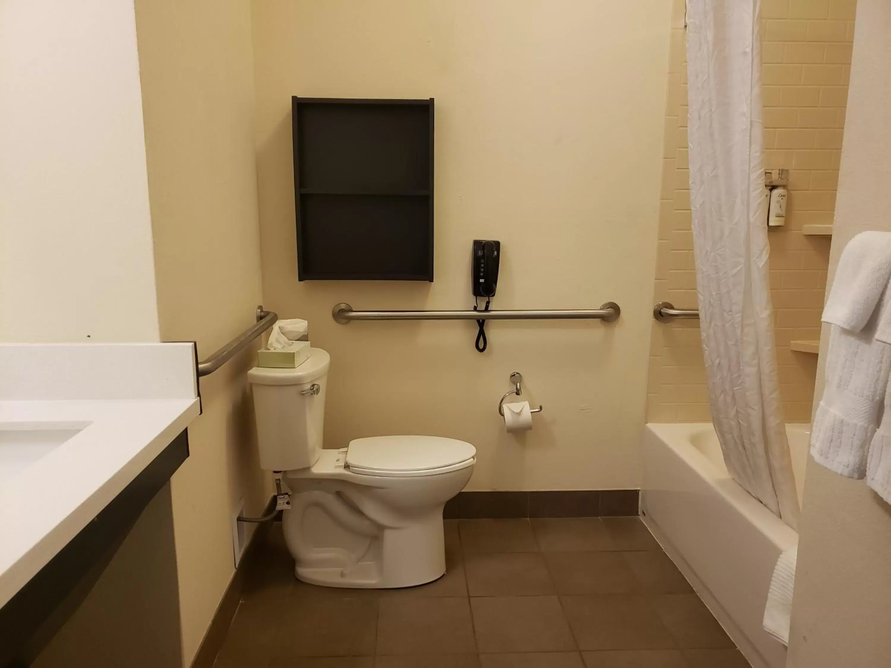 Bathroom in Candlewood Suites MORGANTOWN-UNIV WEST VIRGINIA, an IHG Hotel