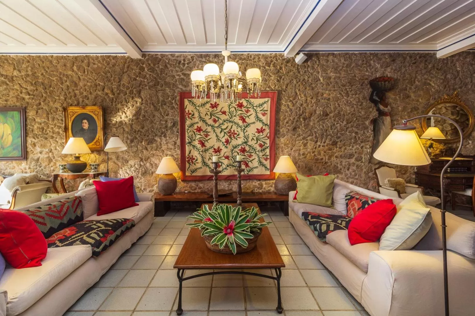 Living room in Pousada Porto Imperial