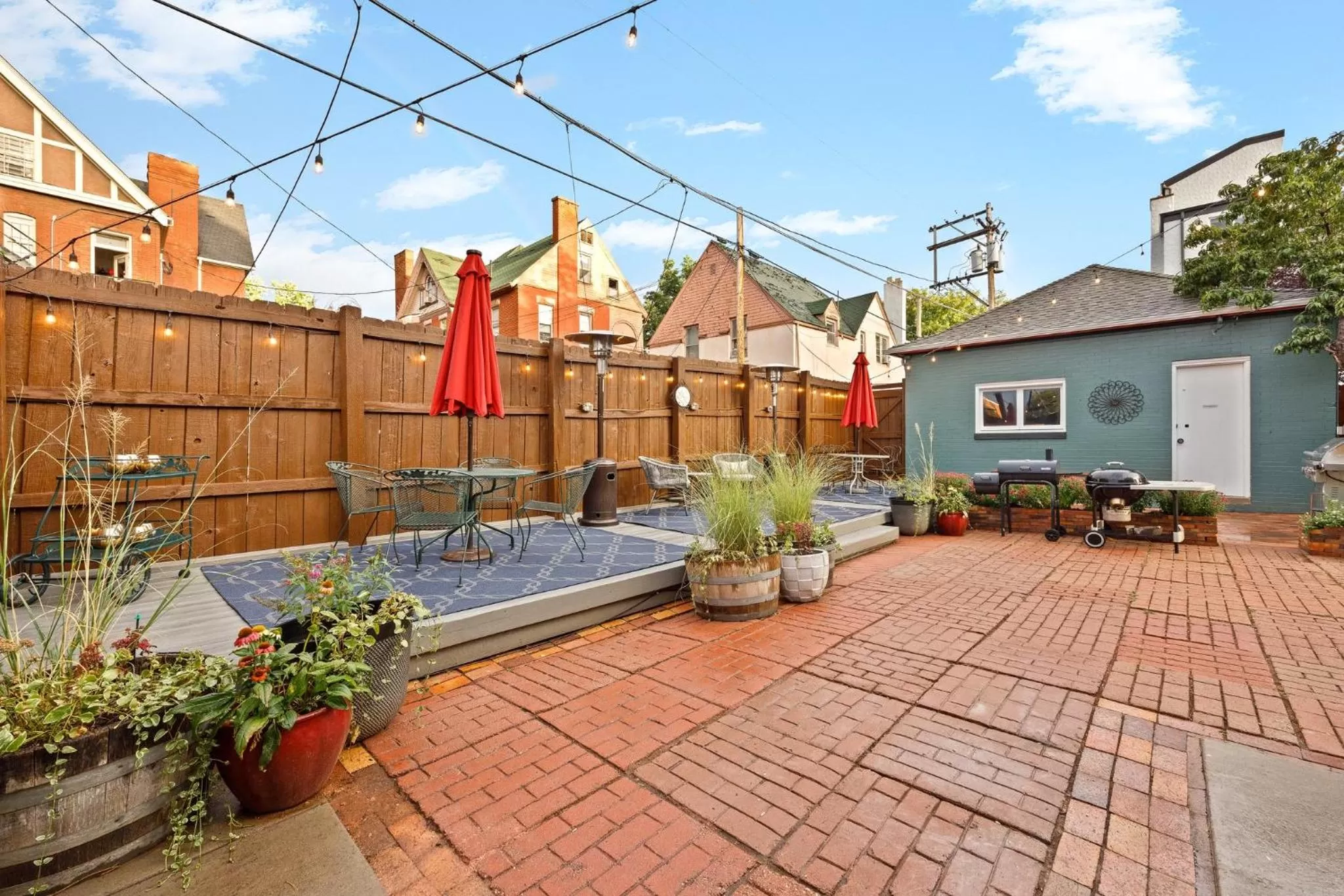 Patio in Flora House Denver