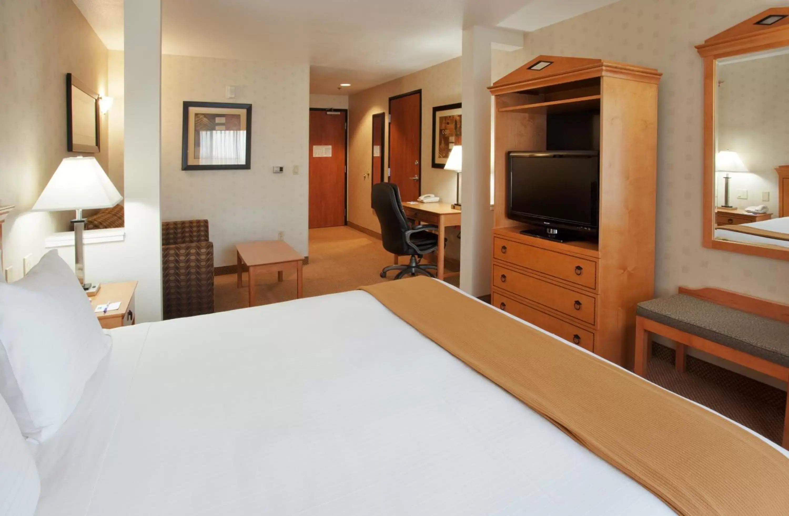 Photo of the whole room, TV/Entertainment Center in Holiday Inn Express & Suites Elk Grove West I-5