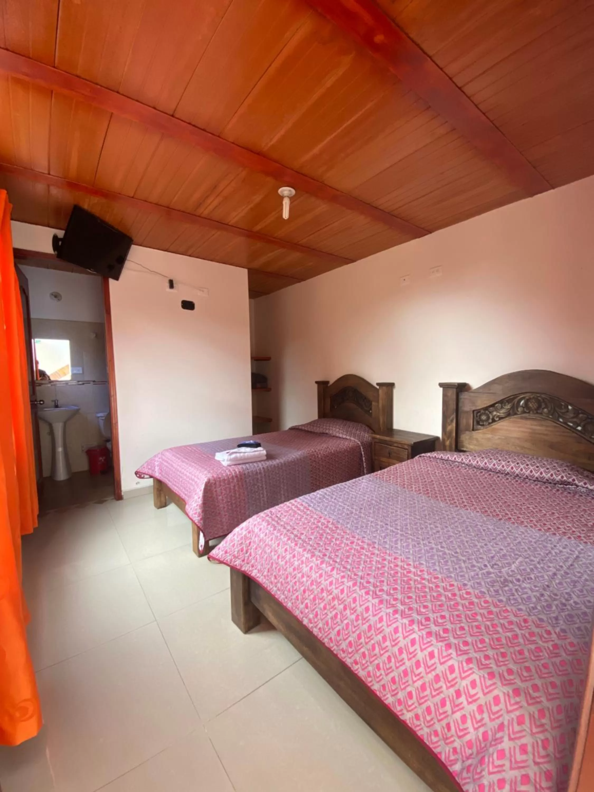 Twin Room in Hotel Las Palmeras Gachancipa