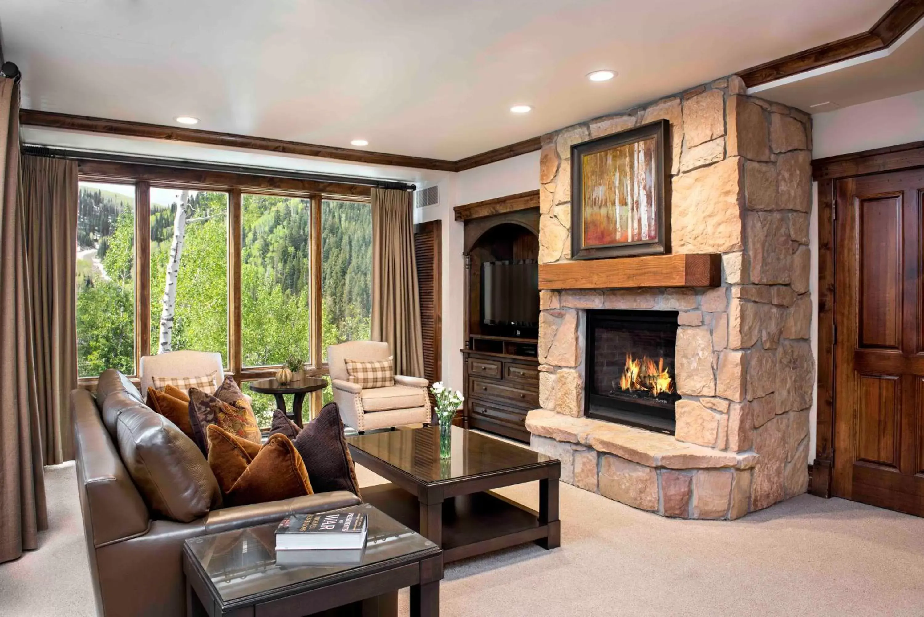 Living room, Seating Area in Stein Eriksen Lodge Deer Valley