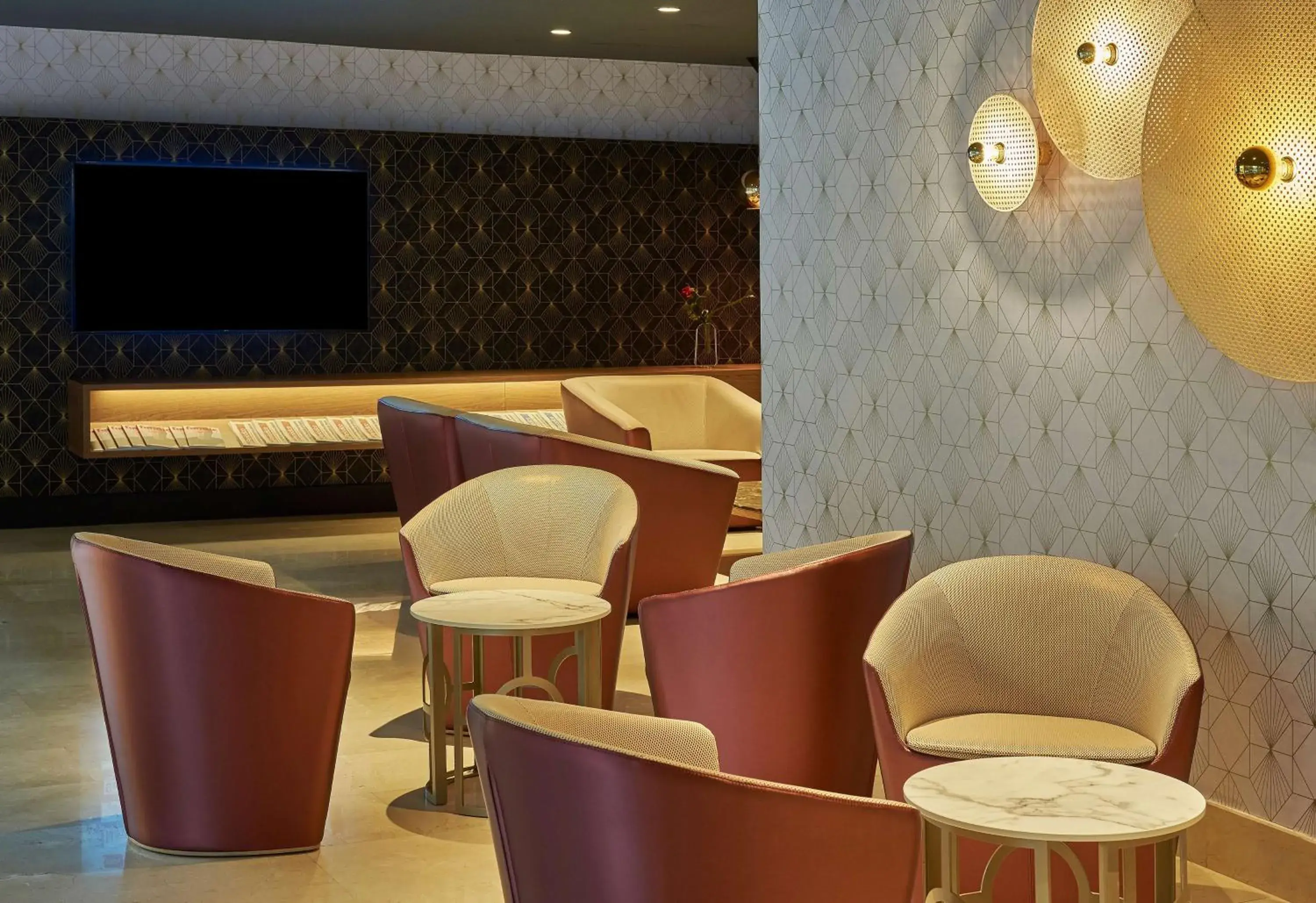 Lobby or reception, Lounge/Bar in NH Sants Barcelona