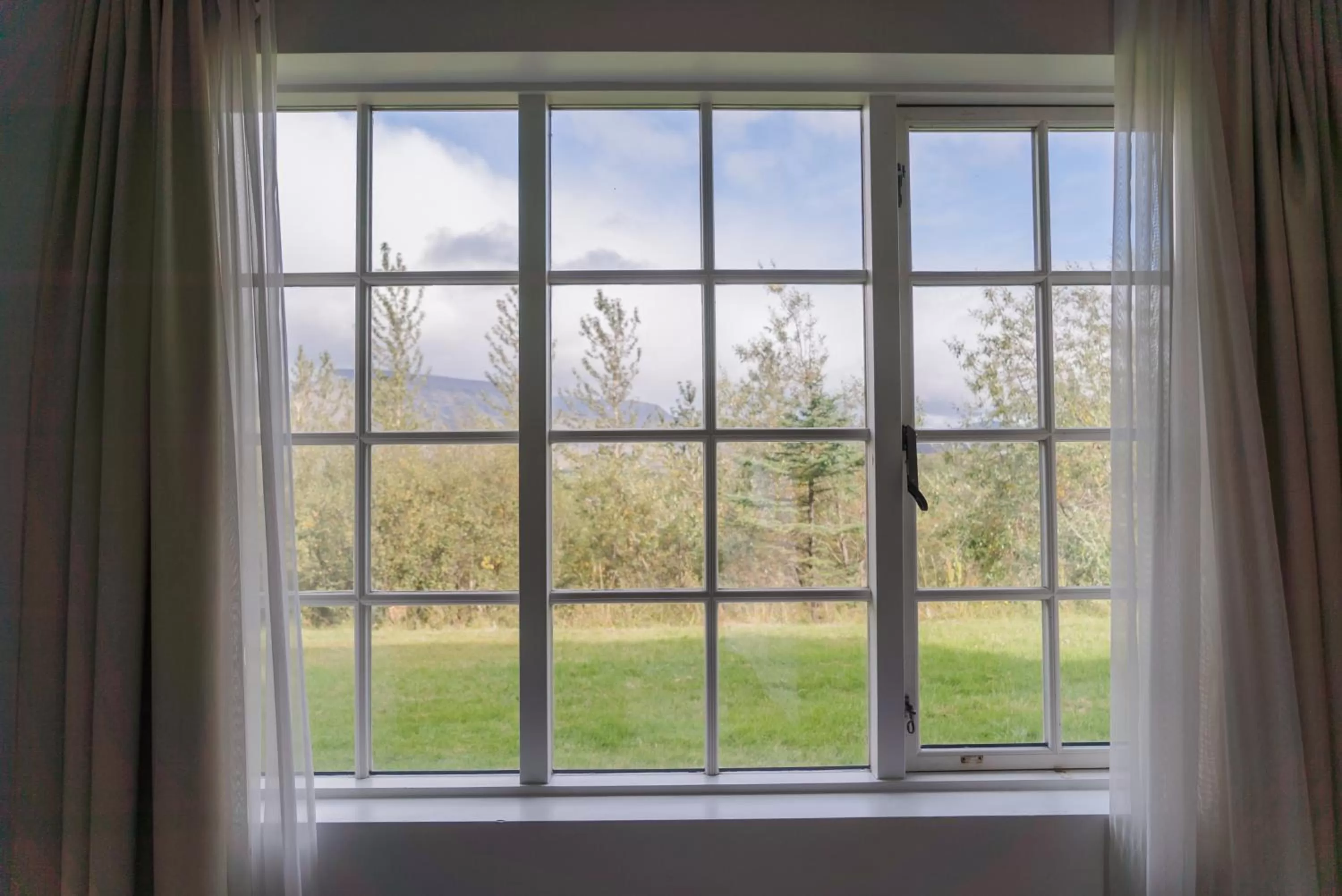 Garden view in Hotel Laxnes