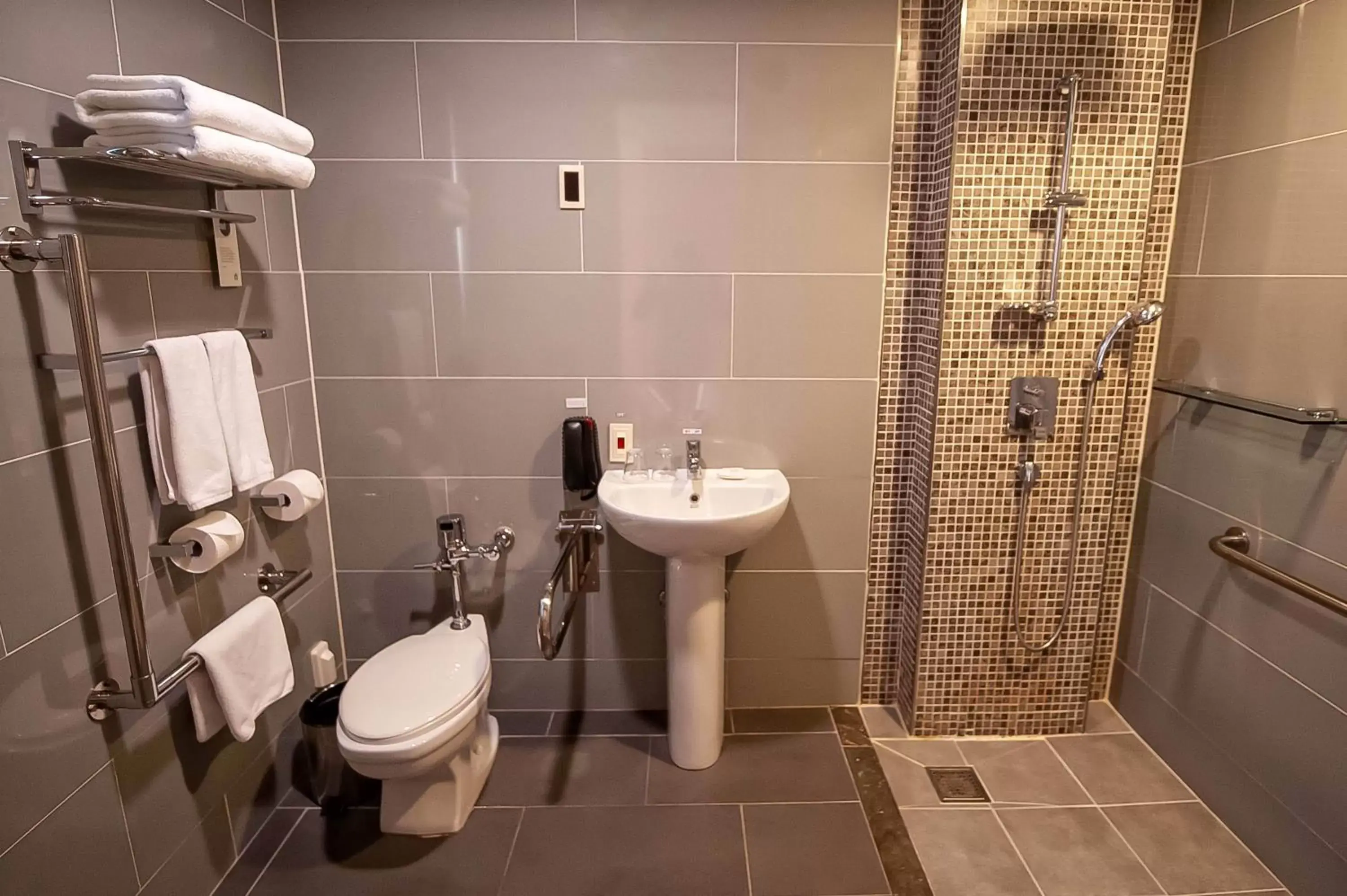 Facility for disabled guests, Bathroom in Holiday Inn Gwangju, an IHG Hotel