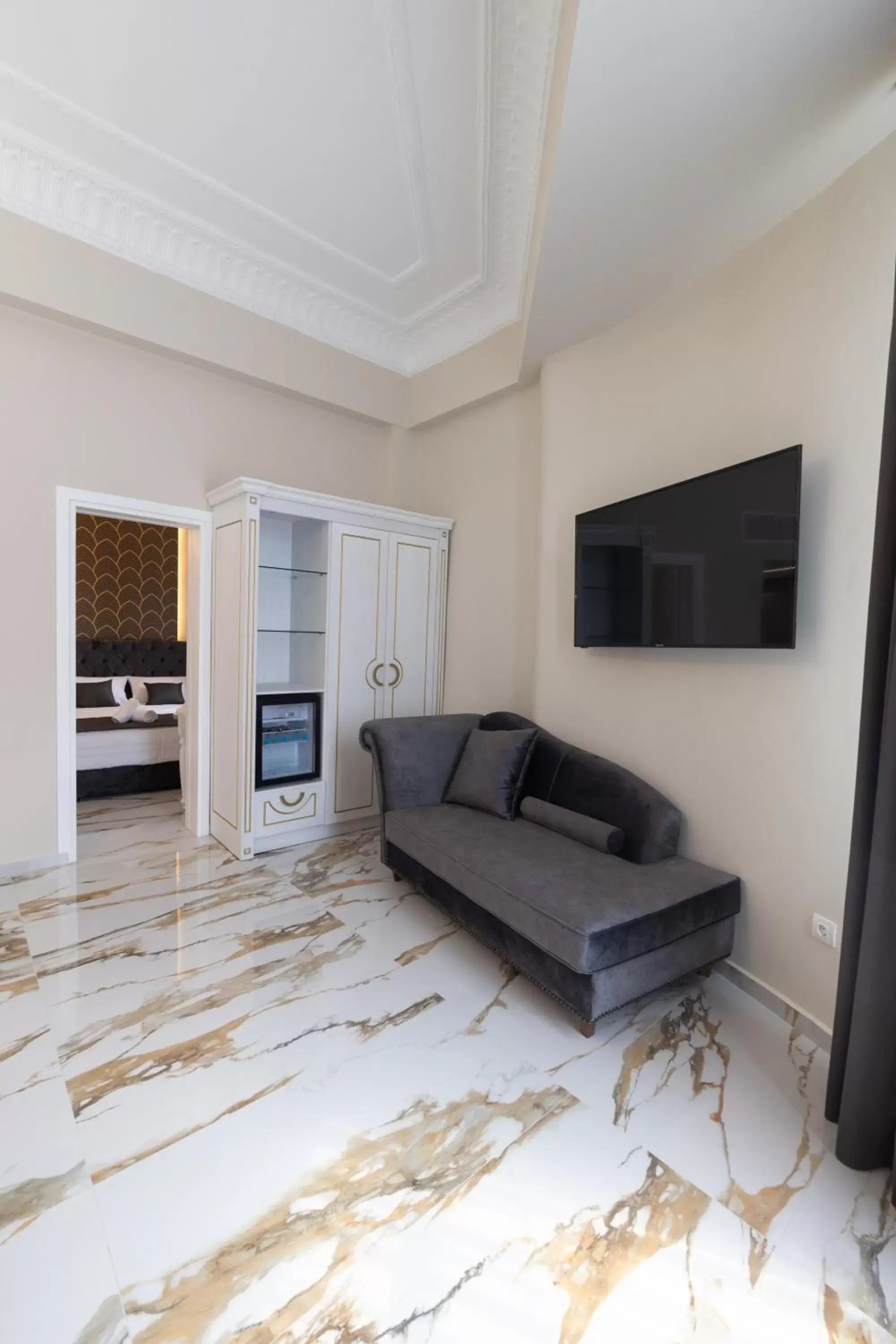 Seating Area in Modern Revival Luxury Hotel