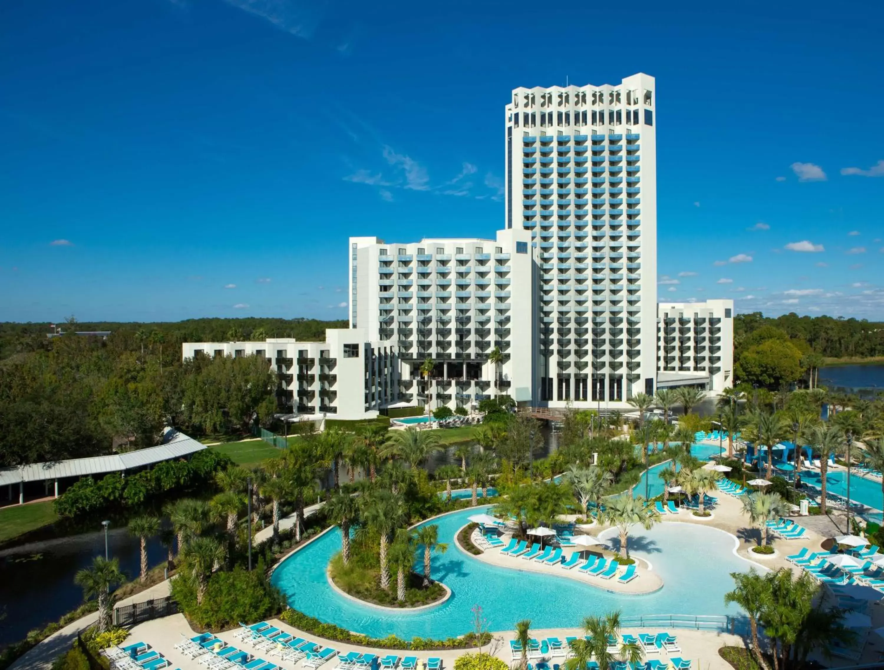 Property building, Pool View in Hilton Orlando Buena Vista Palace - Disney Springs Area