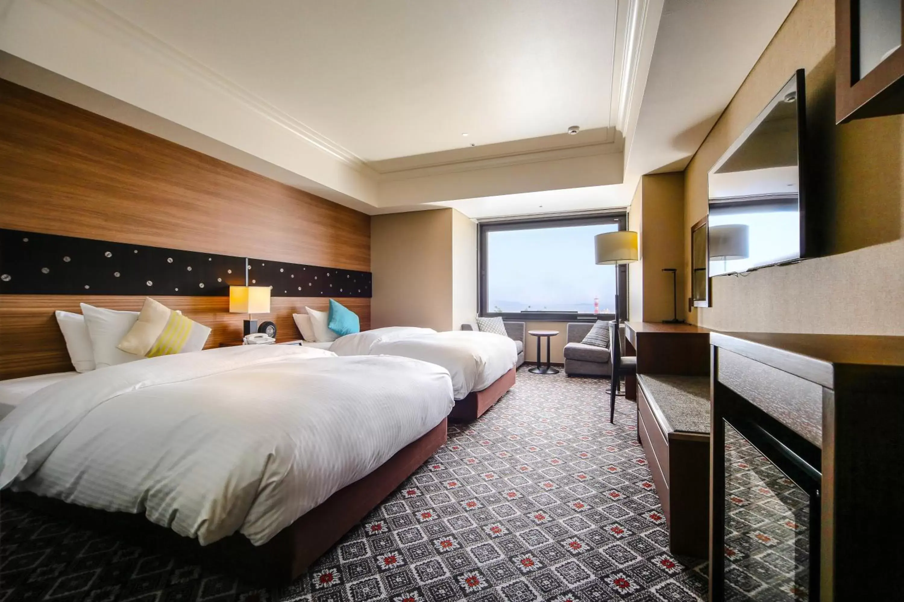 Bed in SHIROYAMA HOTEL kagoshima Bed in SHIROYAMA HOTEL kagoshima