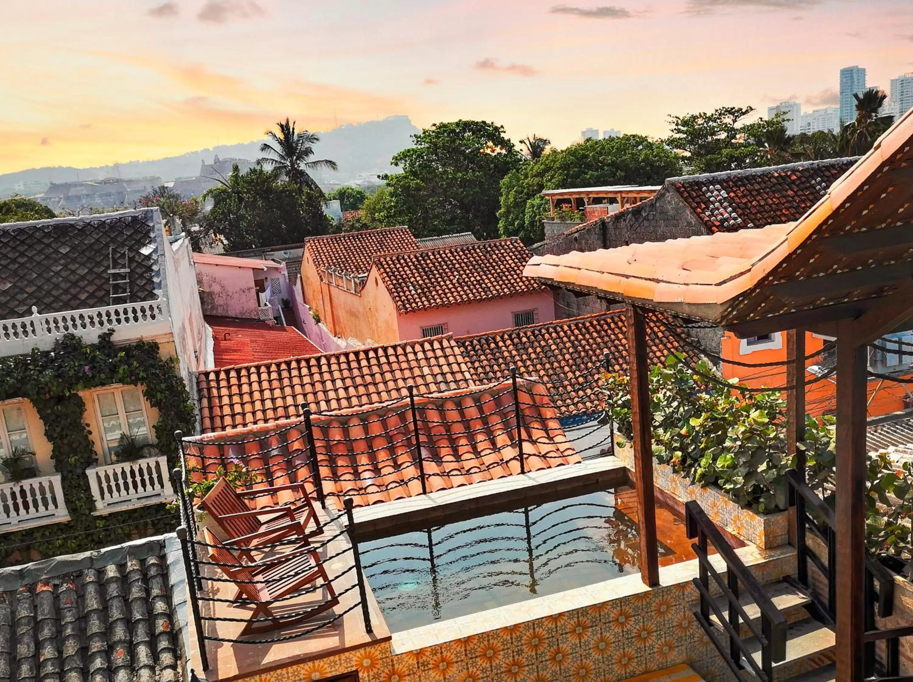 Balcony/Terrace in Hotel Monaguillo de Getsemaní