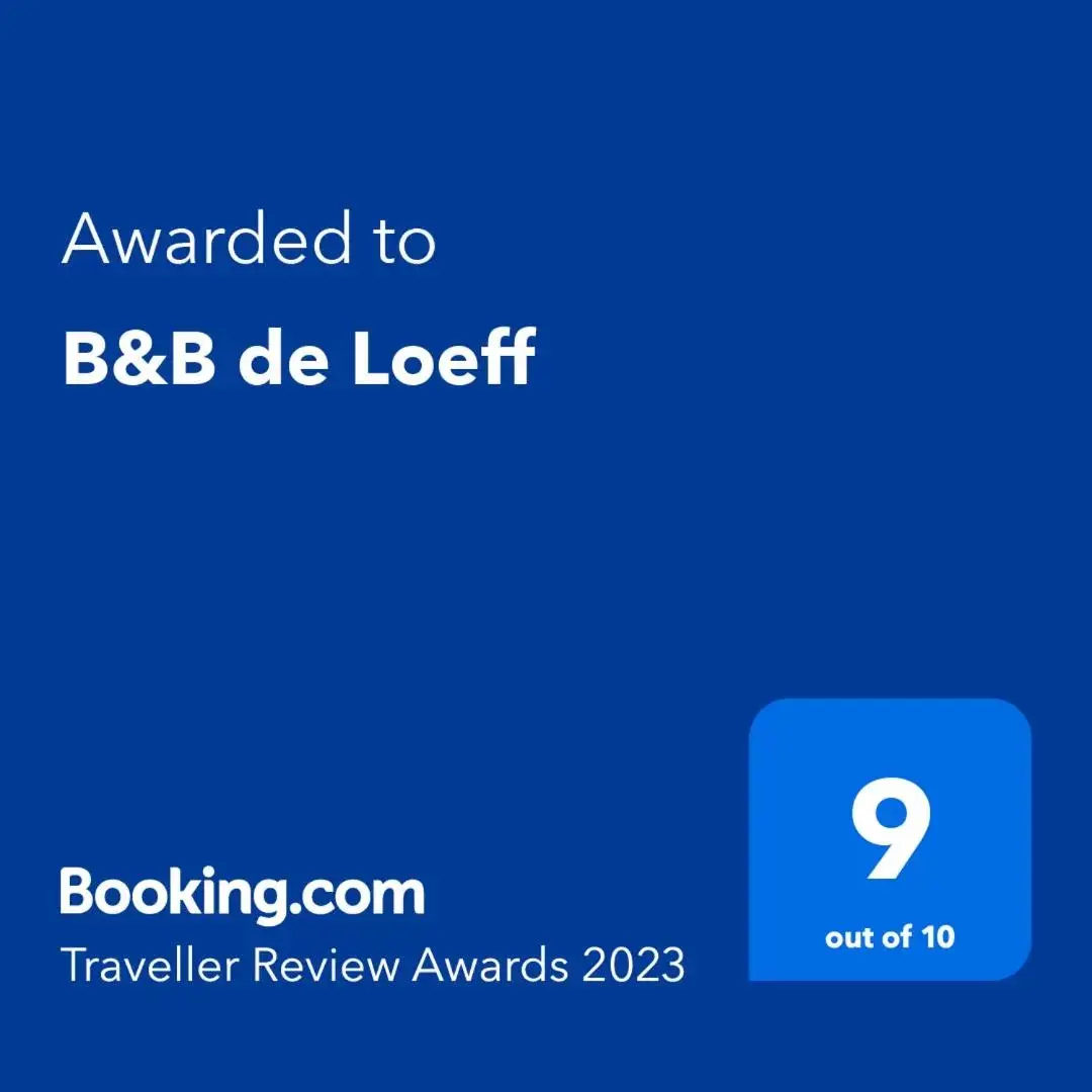 Logo/Certificate/Sign/Award in B&B de Loeff