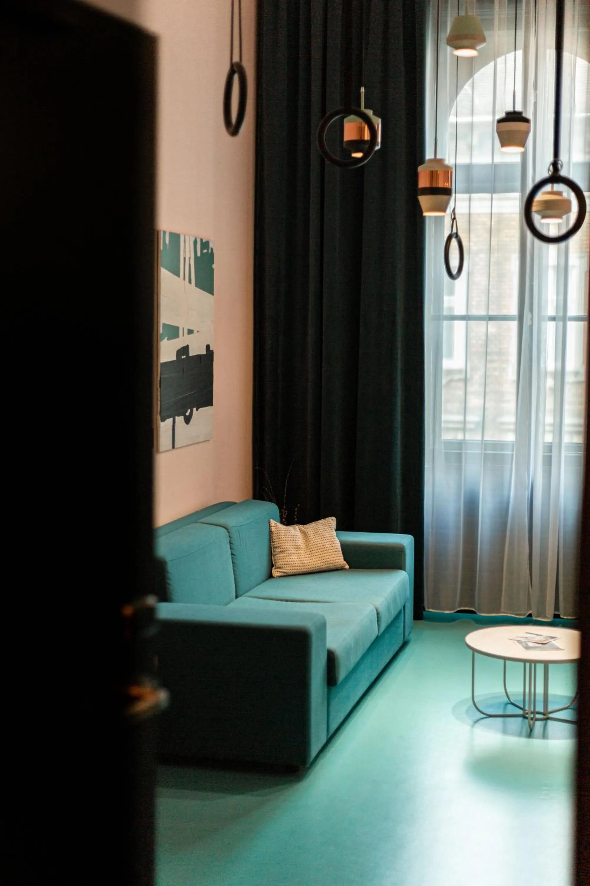 Seating area in Hotel Rum Budapest