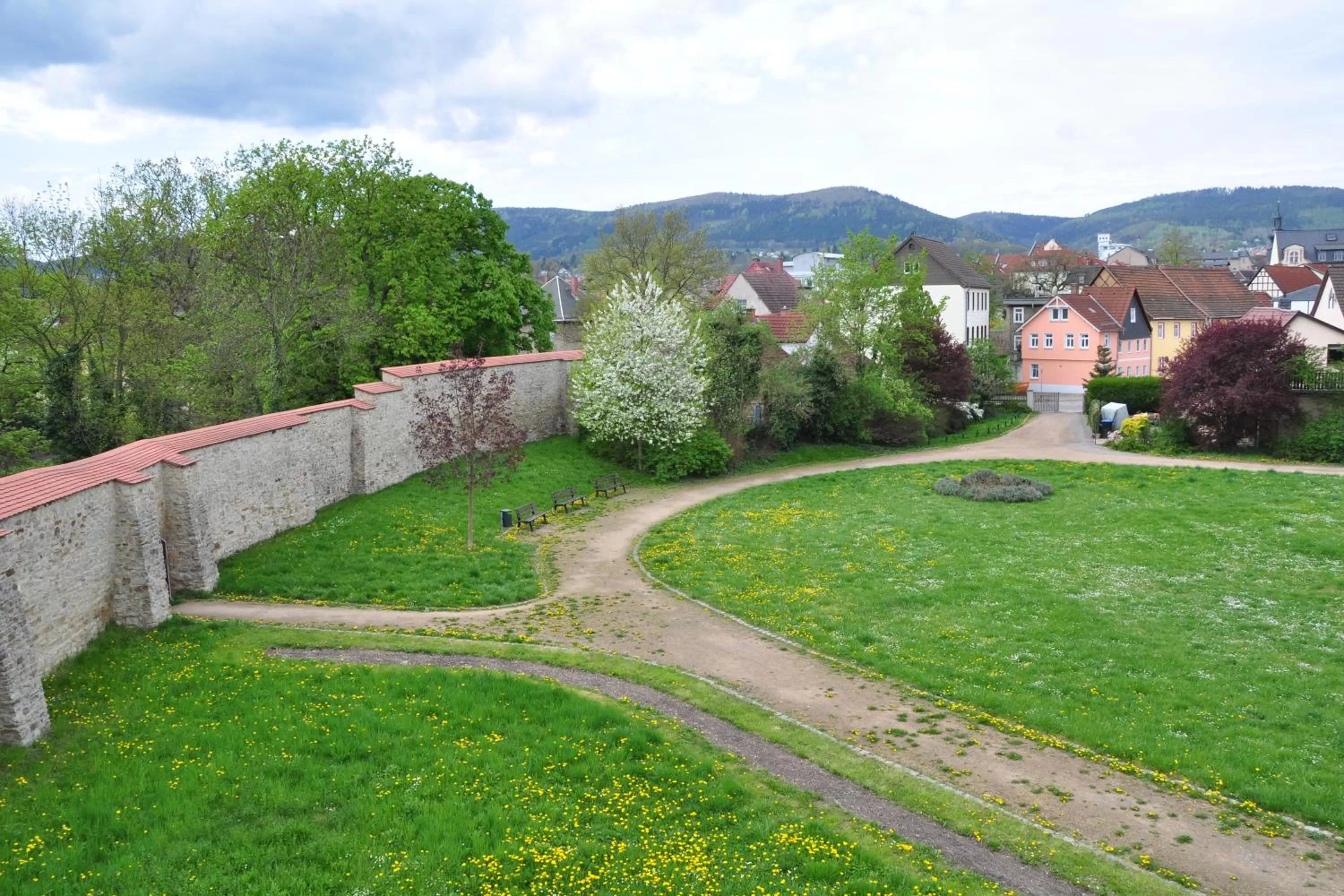 Garden view in Hotel Am Hohen Schwarm