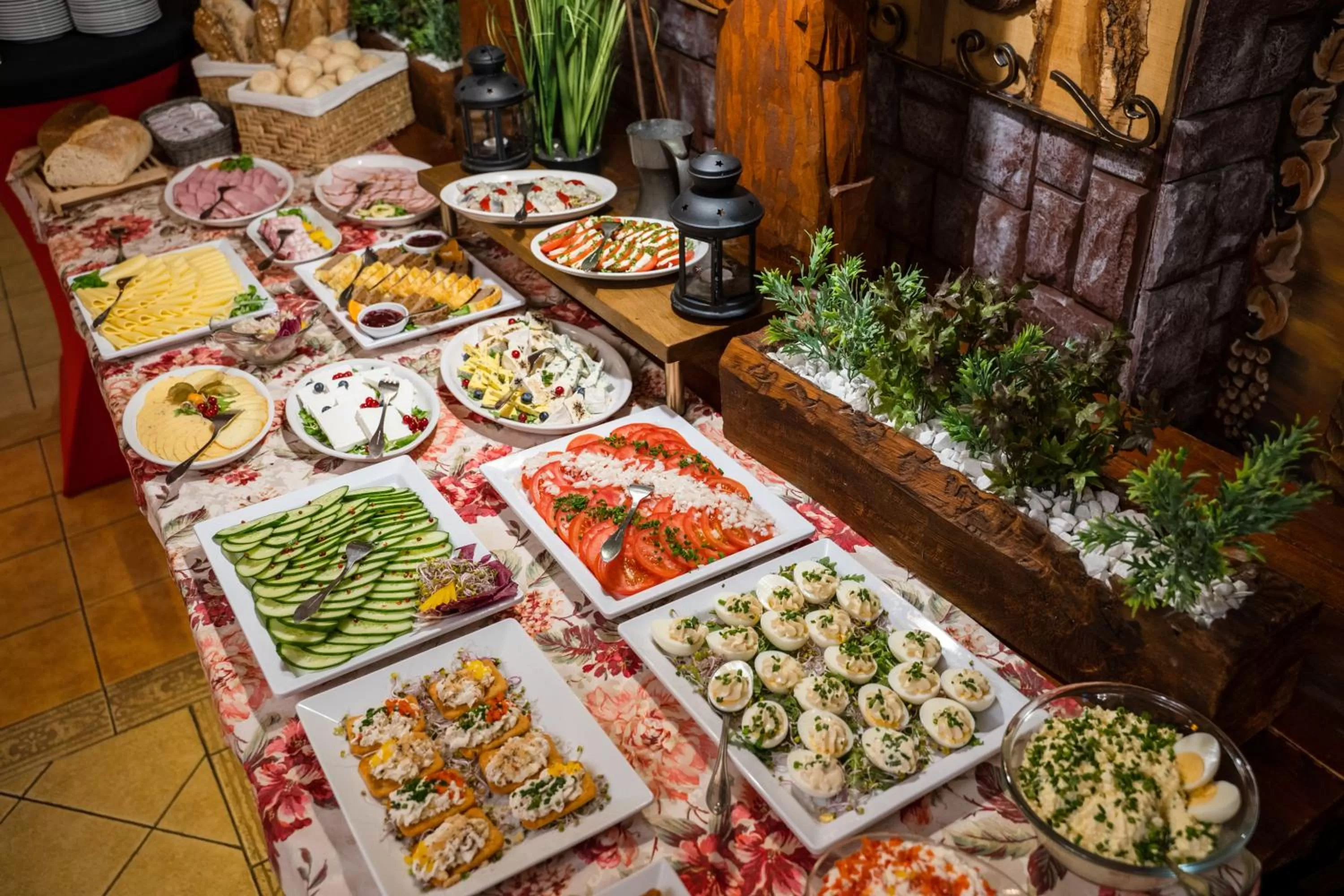 Buffet breakfast in Hotel Trylogia