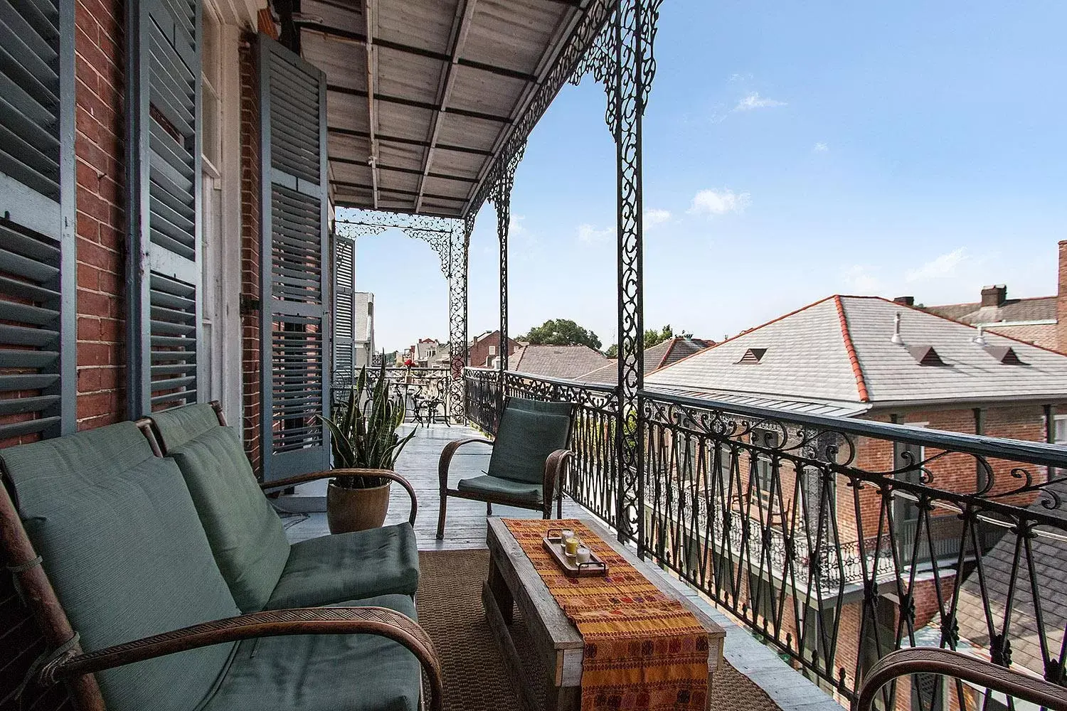 Balcony/Terrace in French Quarter Mansion