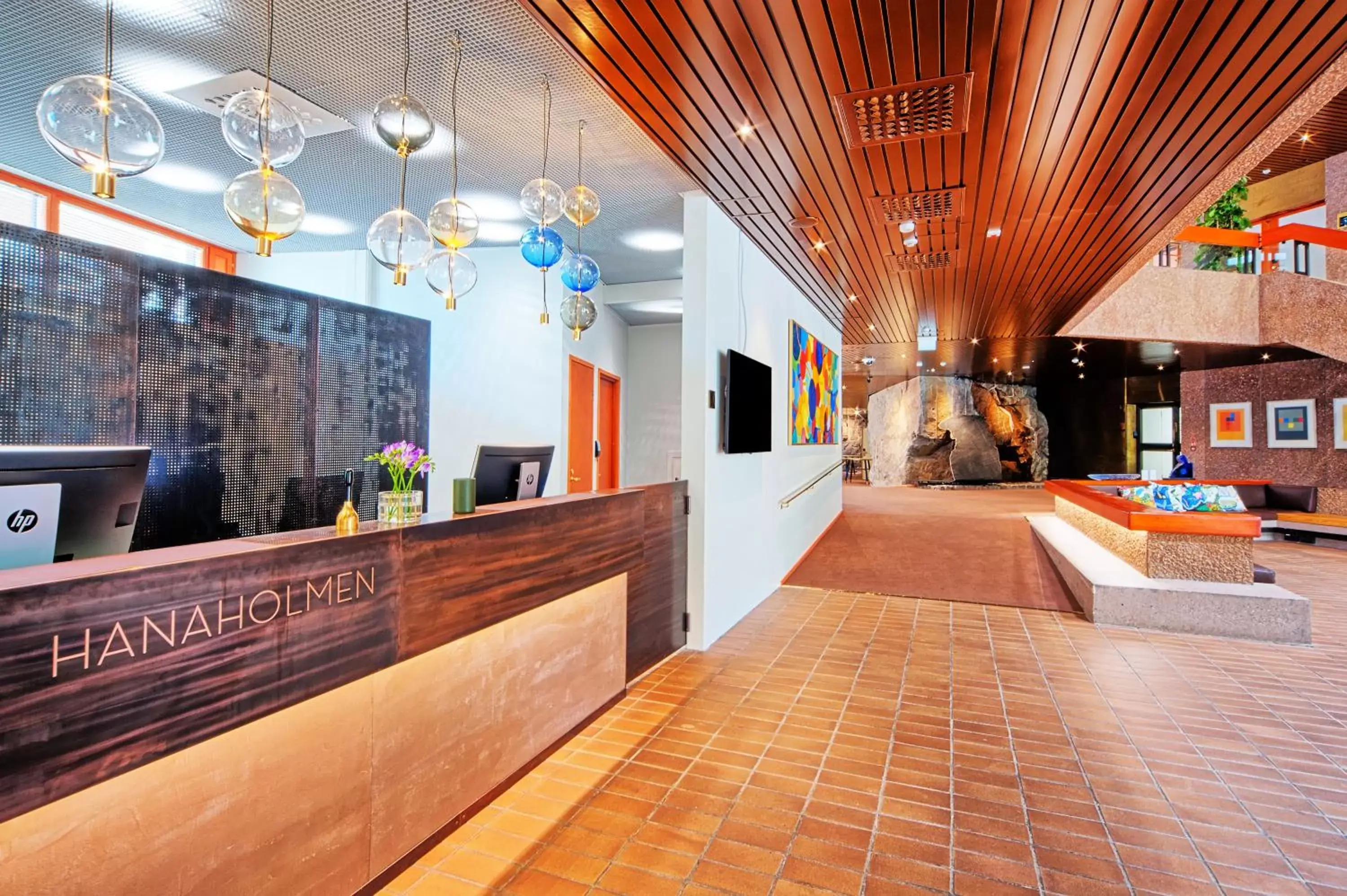 Lobby or reception in Hotel Hanasaari Lobby or reception in Hotel Hanasaari