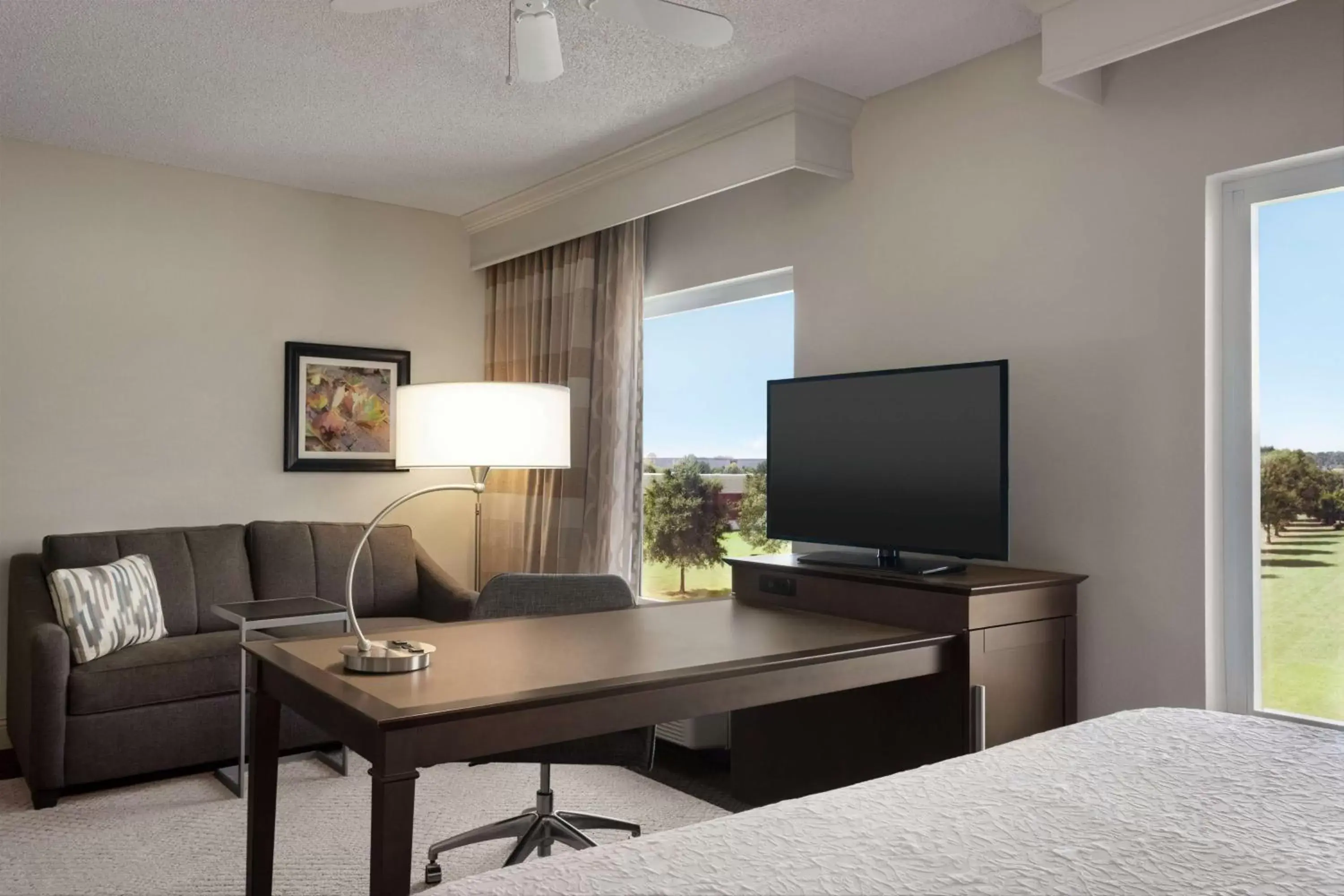 Bedroom, TV/Entertainment Center in Hampton Inn & Suites Montgomery-EastChase