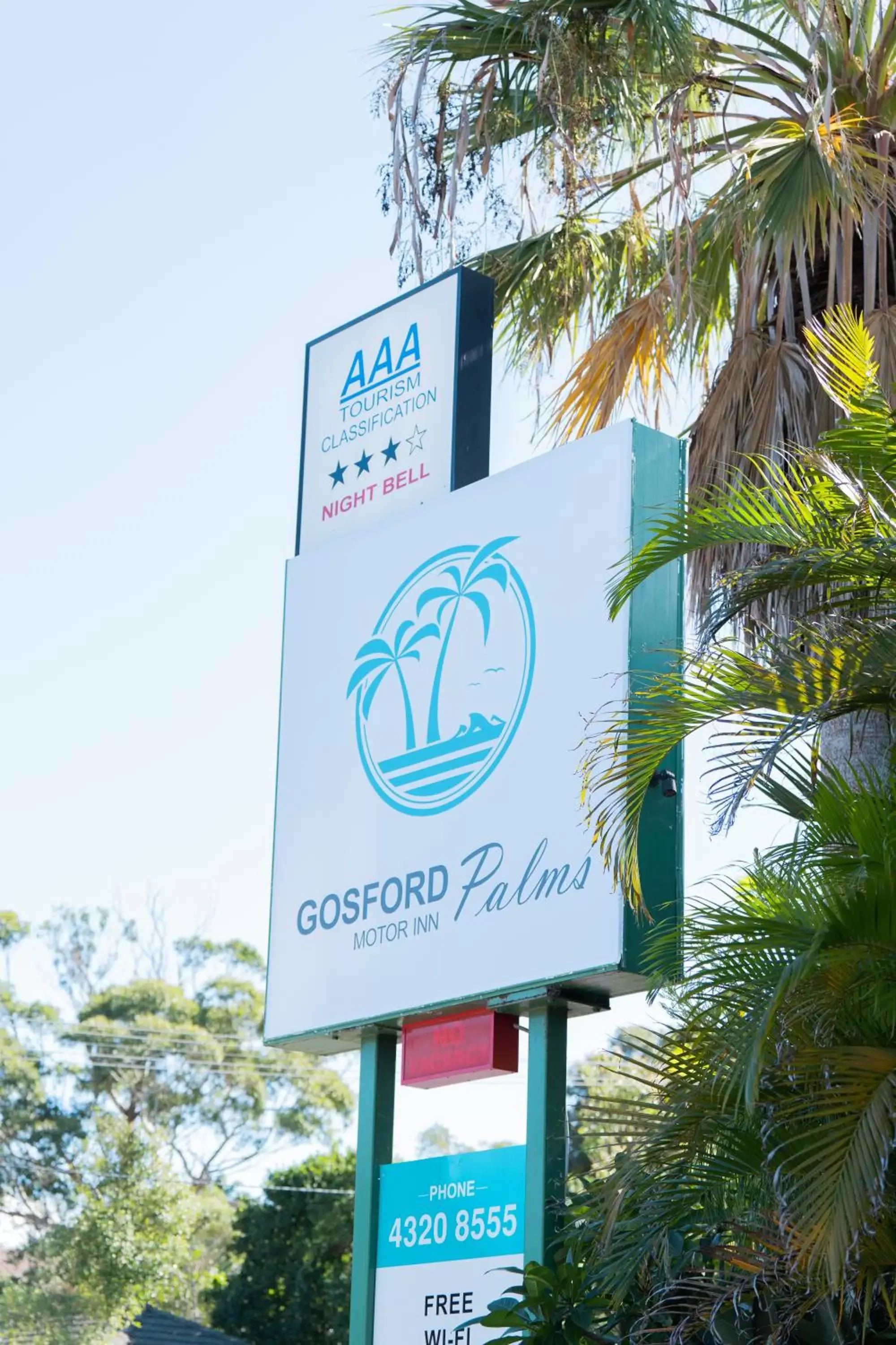 Property Logo/Sign in Gosford Palms Motor Inn