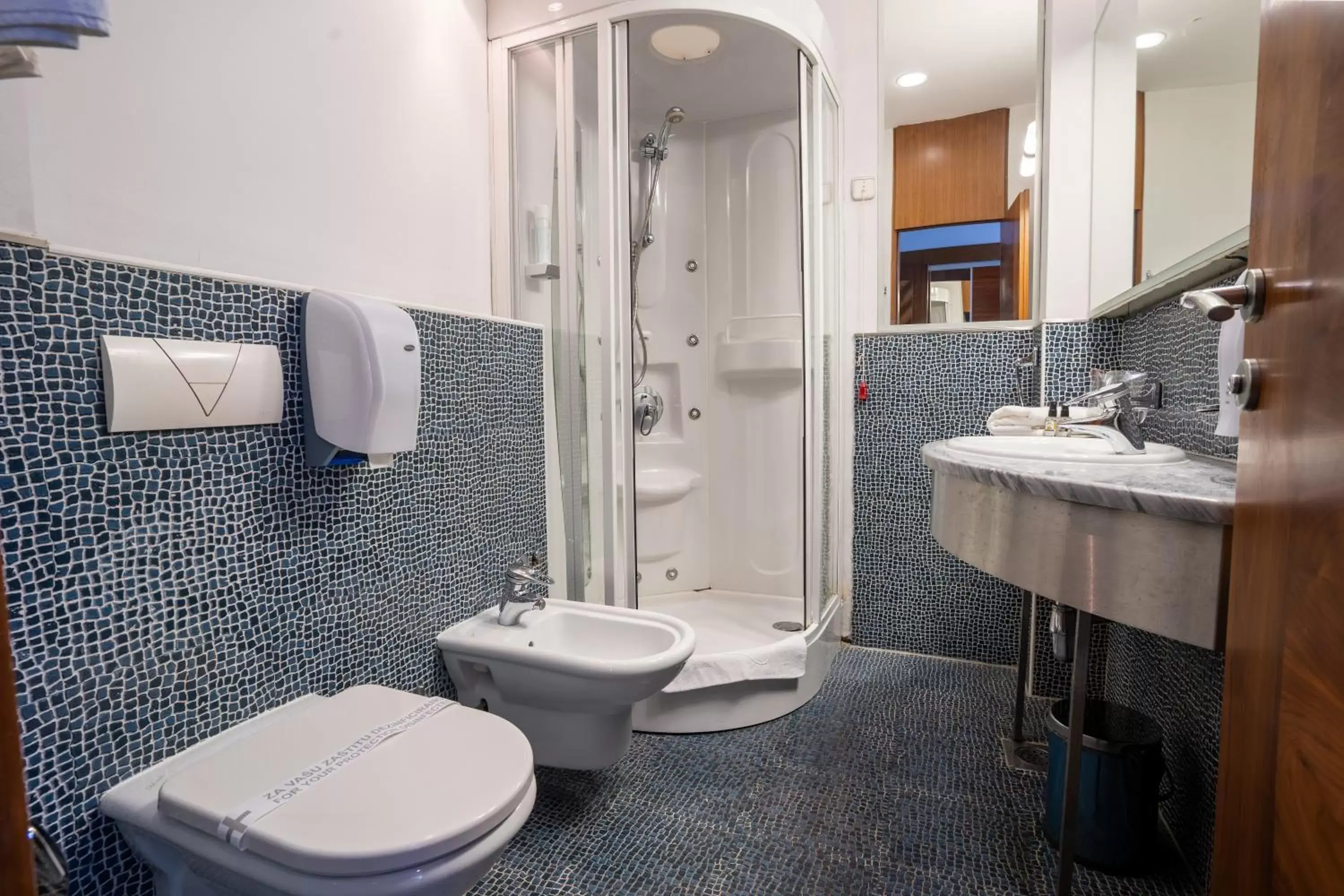 Shower, Bathroom in Hotel Astra