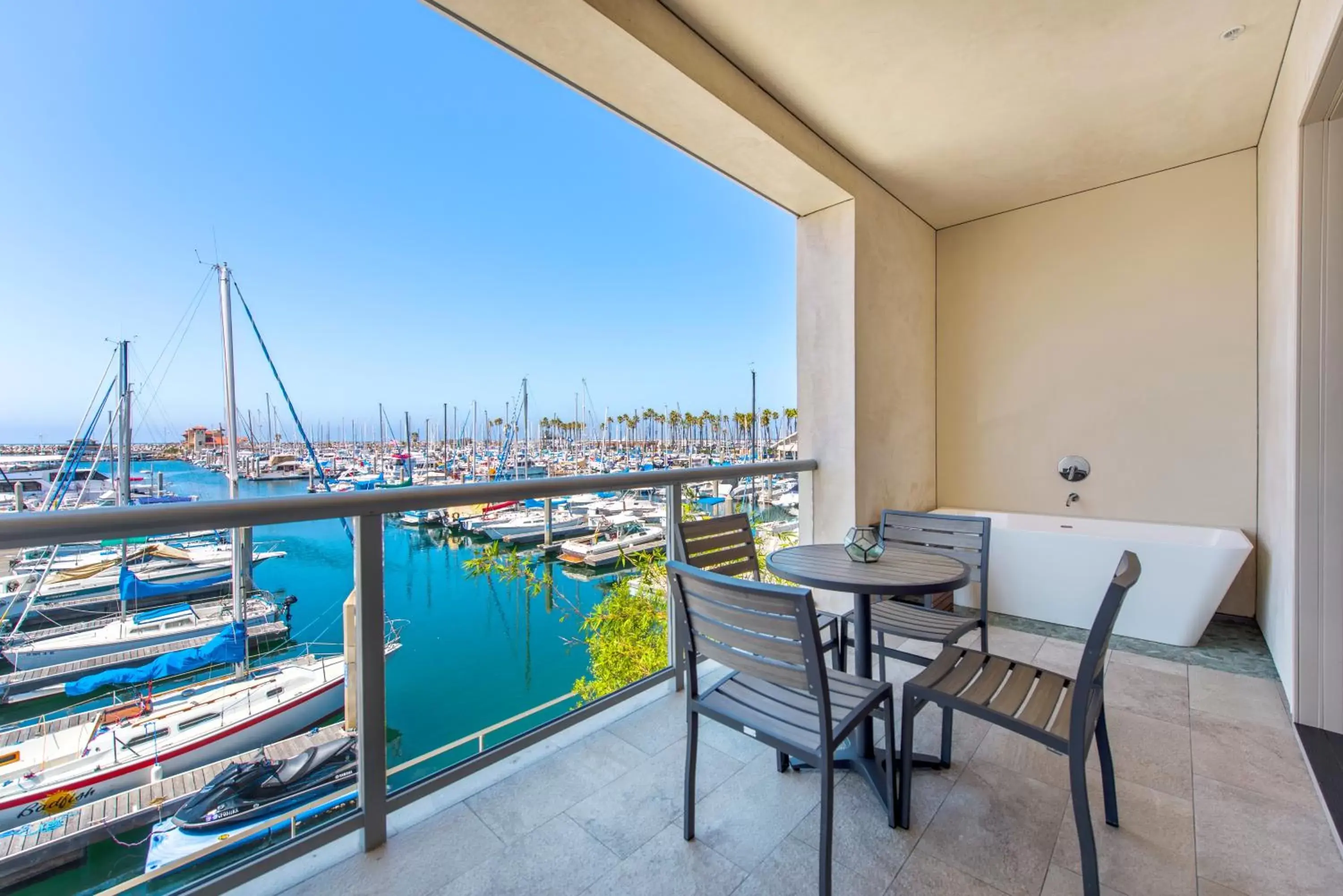 Balcony/Terrace, Pool View in Shade Hotel Redondo Beach